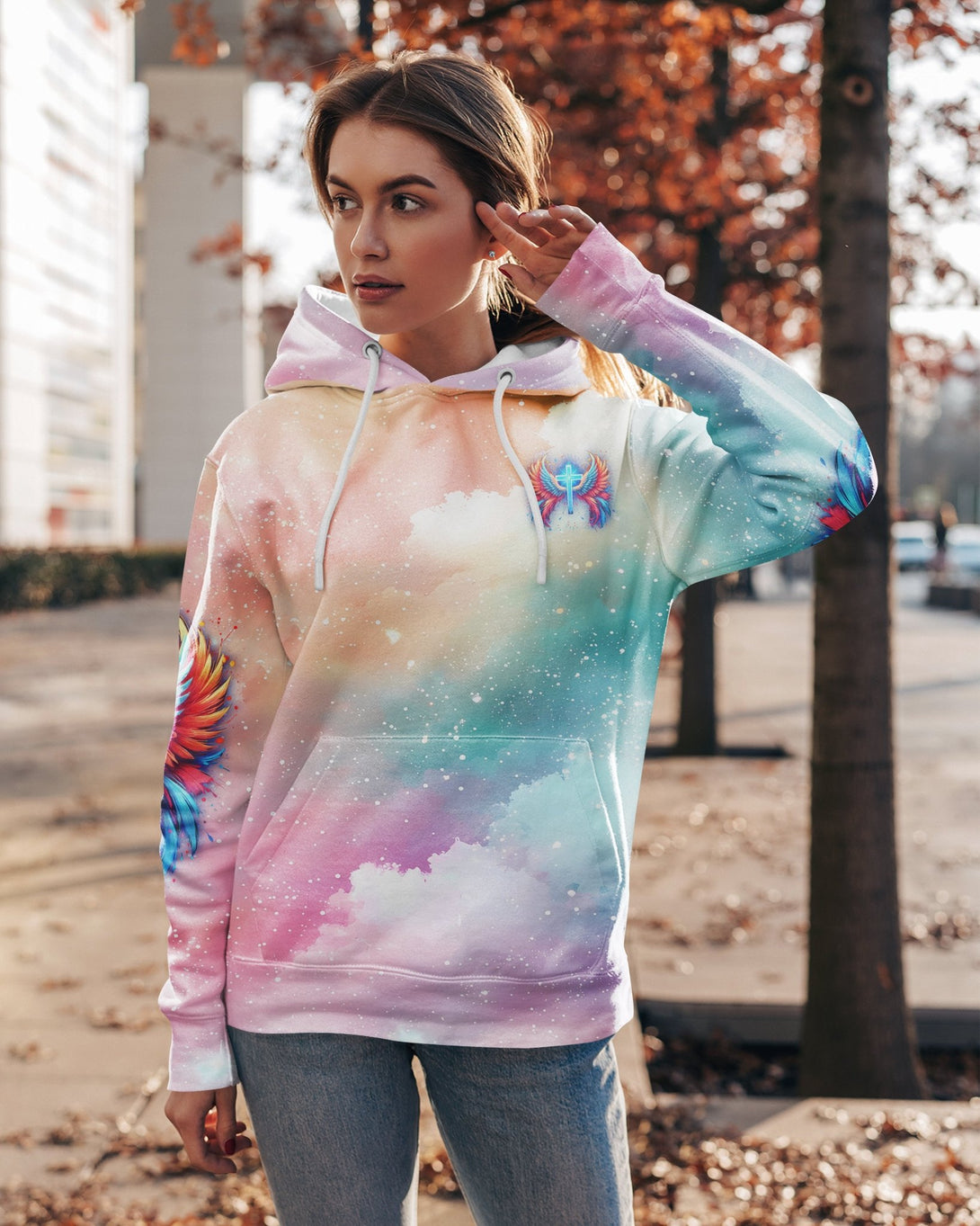 I Can Do All Things Through Christ Who Strengthens Me All Over Print Hoodie - Christ Color