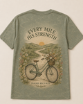 Jesus Shirts For Women Christian Cyclist AOP T-shirt Ride By Grace Isaiah 40:31 Faith Cycling Shirt
