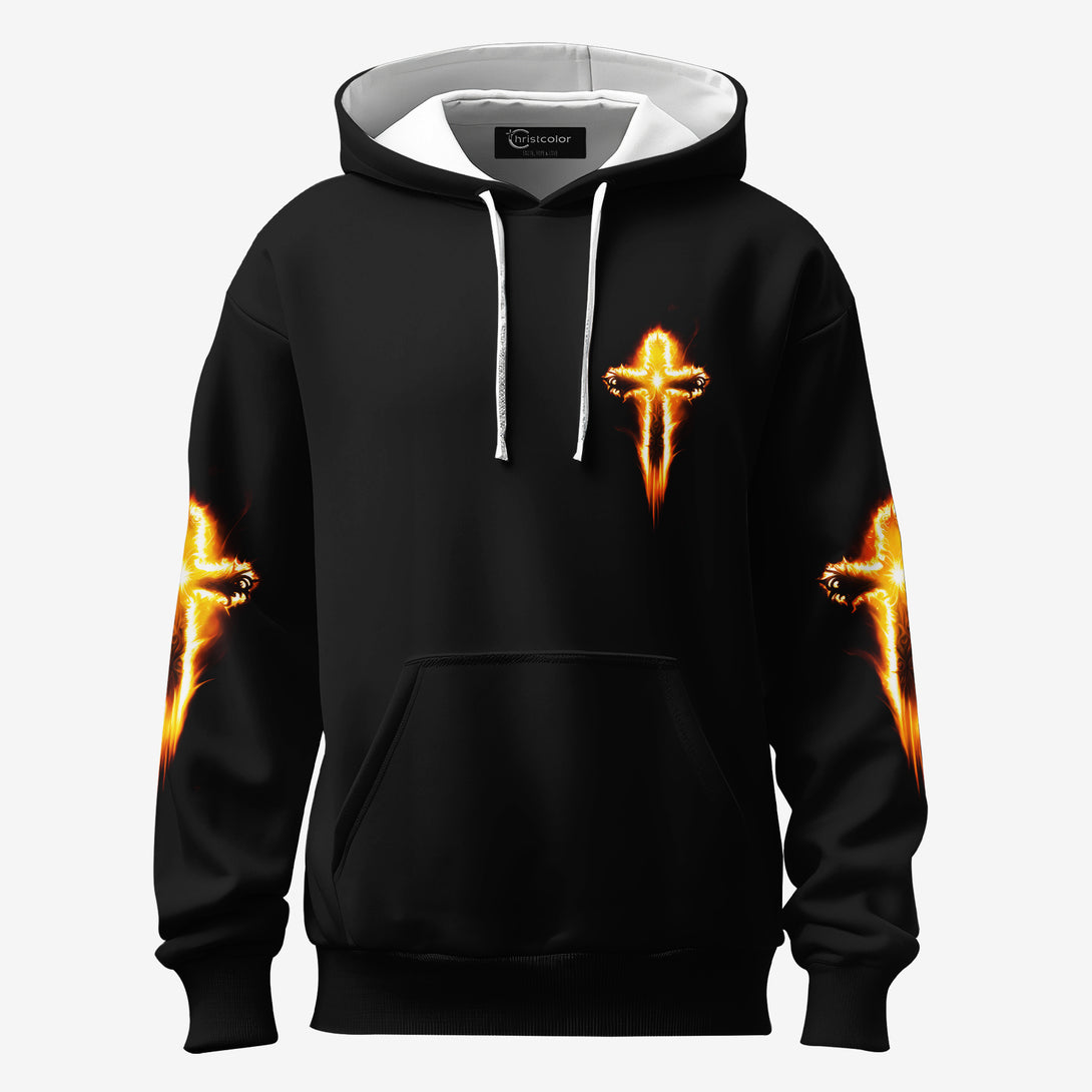 Awaken The Lion All Over Print Hoodie - Christ Color