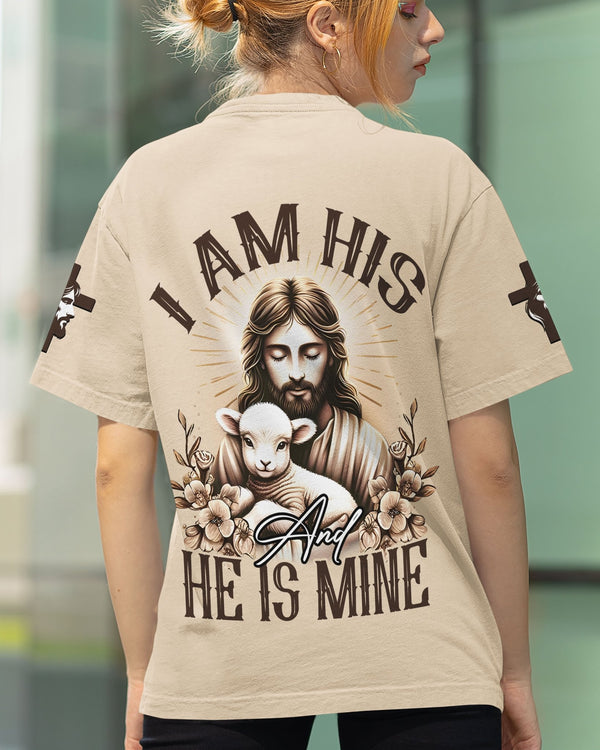 I Am His And He Is Mine All Over Print T-shirt - Christ Color