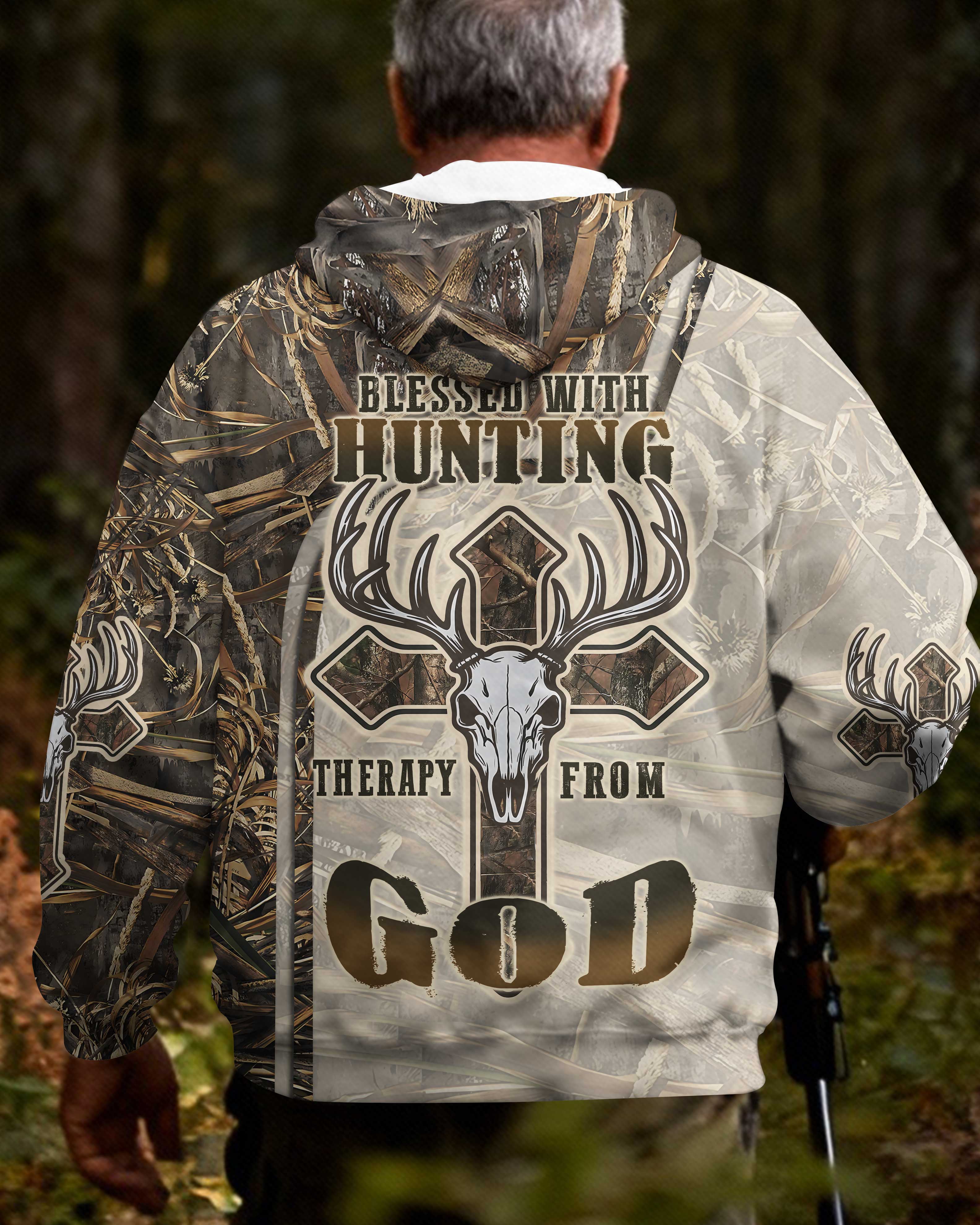 Blessed With Hunting Therapy From God T-Shirt