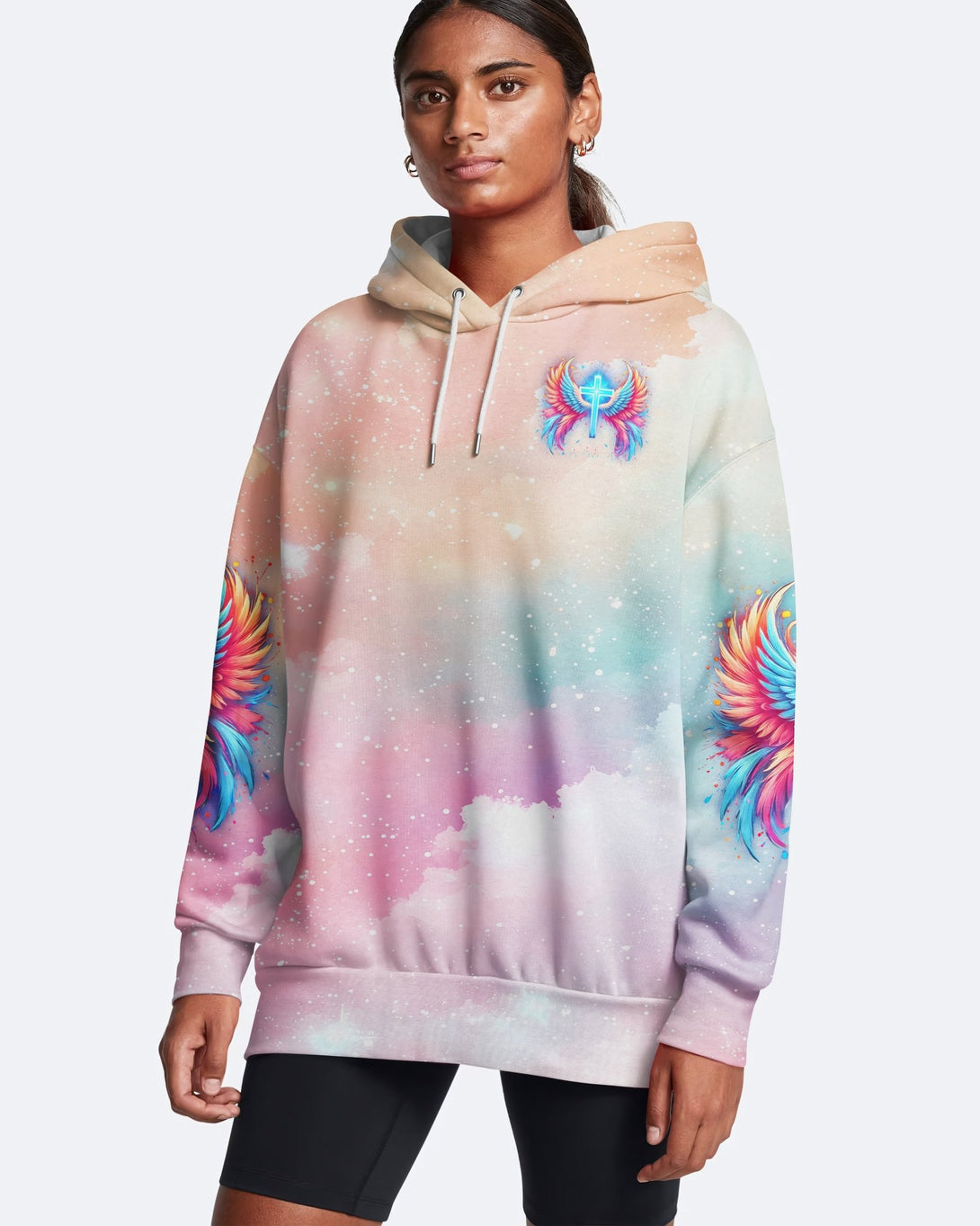 I Can Do All Things Through Christ Who Strengthens Me All Over Print Hoodie - Christ Color