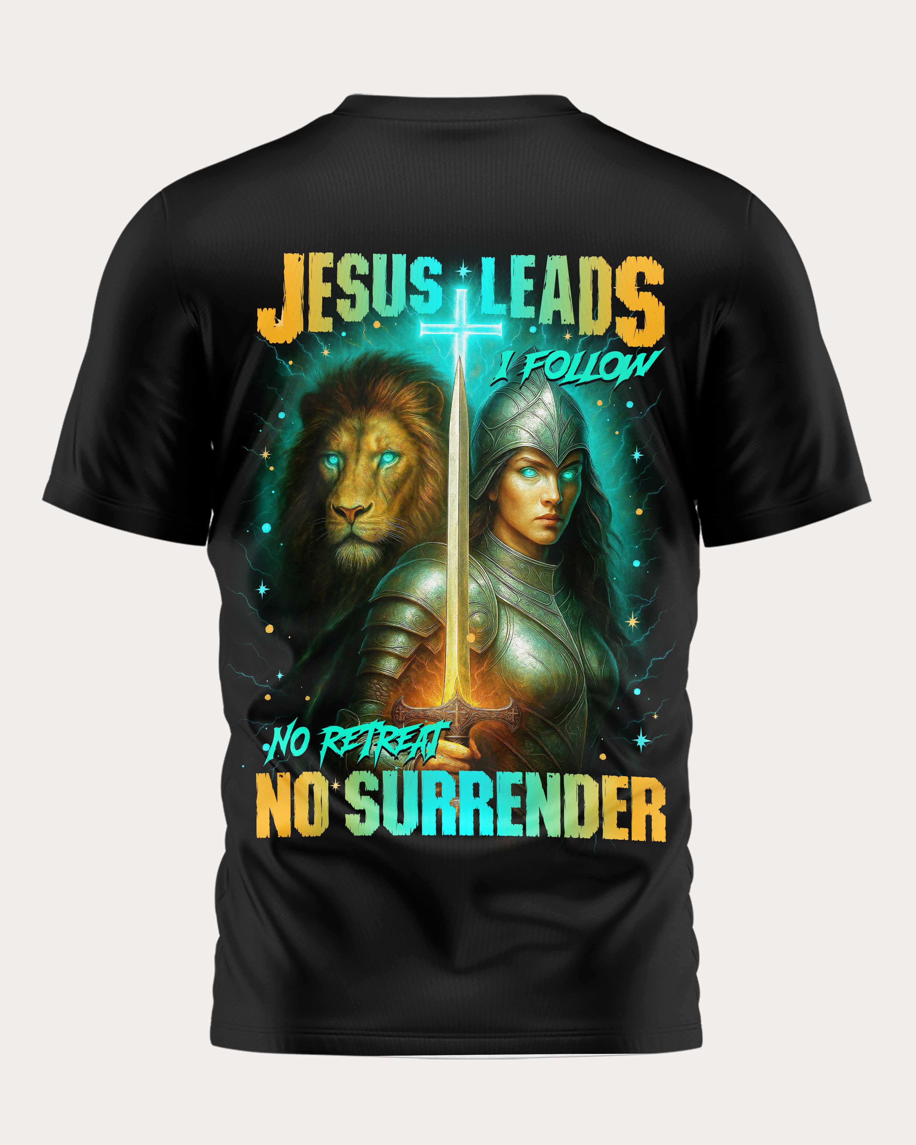 Jesus Leads I Follow All Over Print T-Shirt