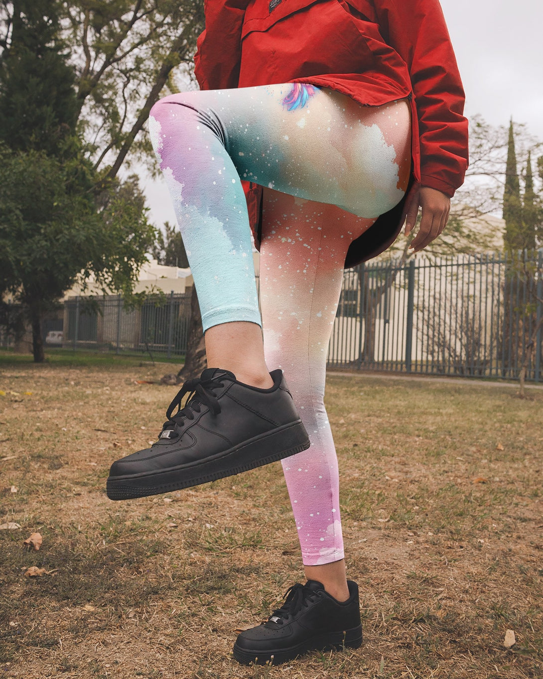 I Can Do All Things Through Christ Who Strengthens Me All Over Print Leggings - Christ Color