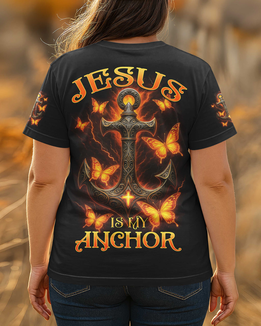 Jesus Is My Anchor All Over Print T-Shirt