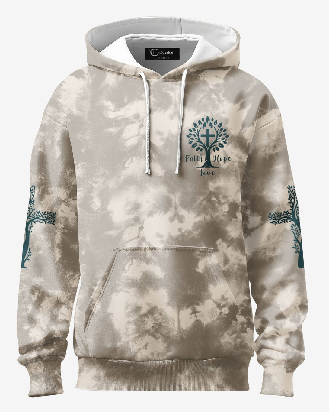 Rooted In Christ All Over Print Hoodie - Christ Color