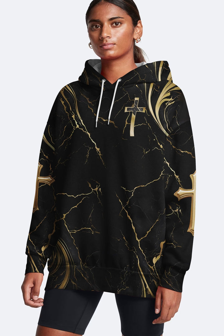 God Is Good All Over Print Hoodie - Christ Color