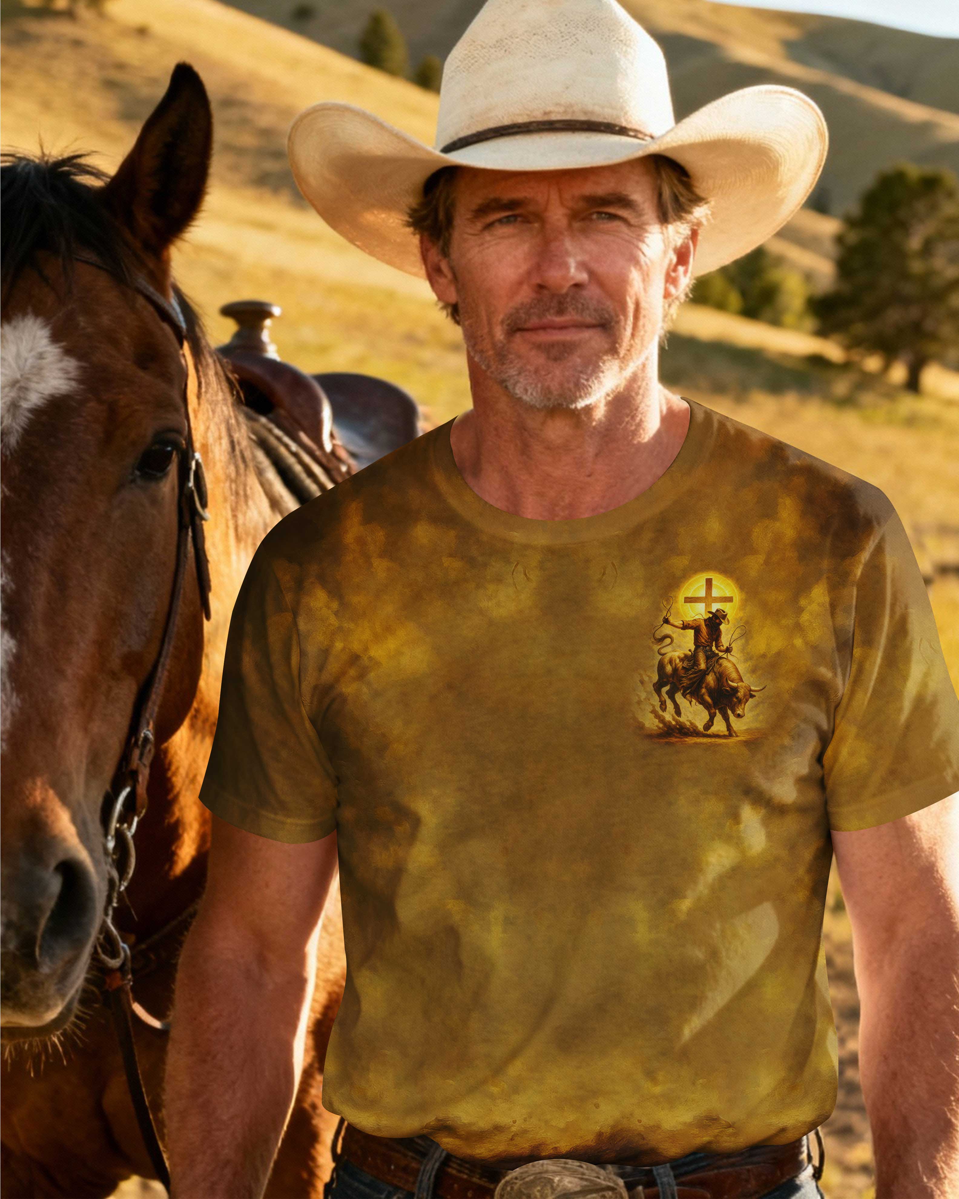 This Cowboy Ain't Fear Nothin' The Lord Is With Me T-Shirt
