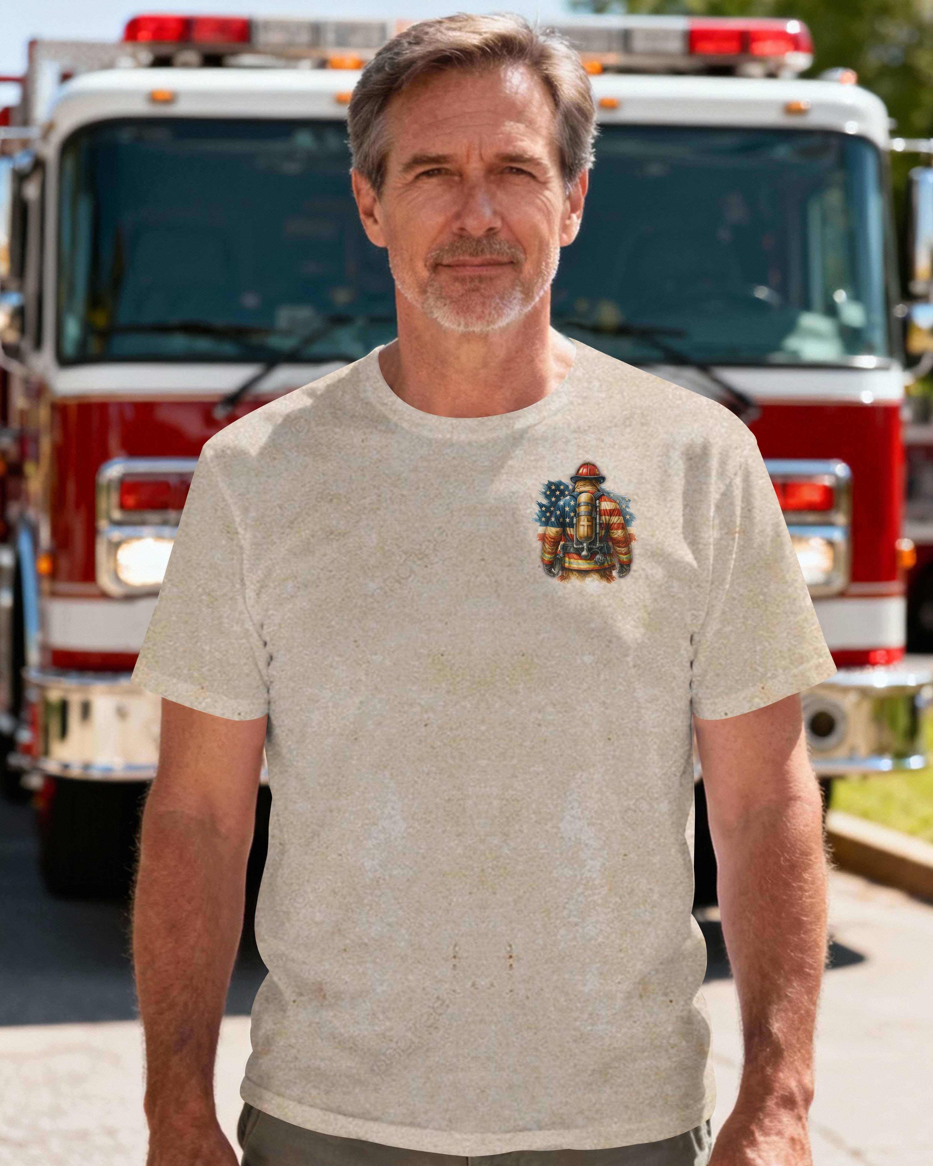 Christian By Blood American By Birth Firefighter By Choice T-Shirt
