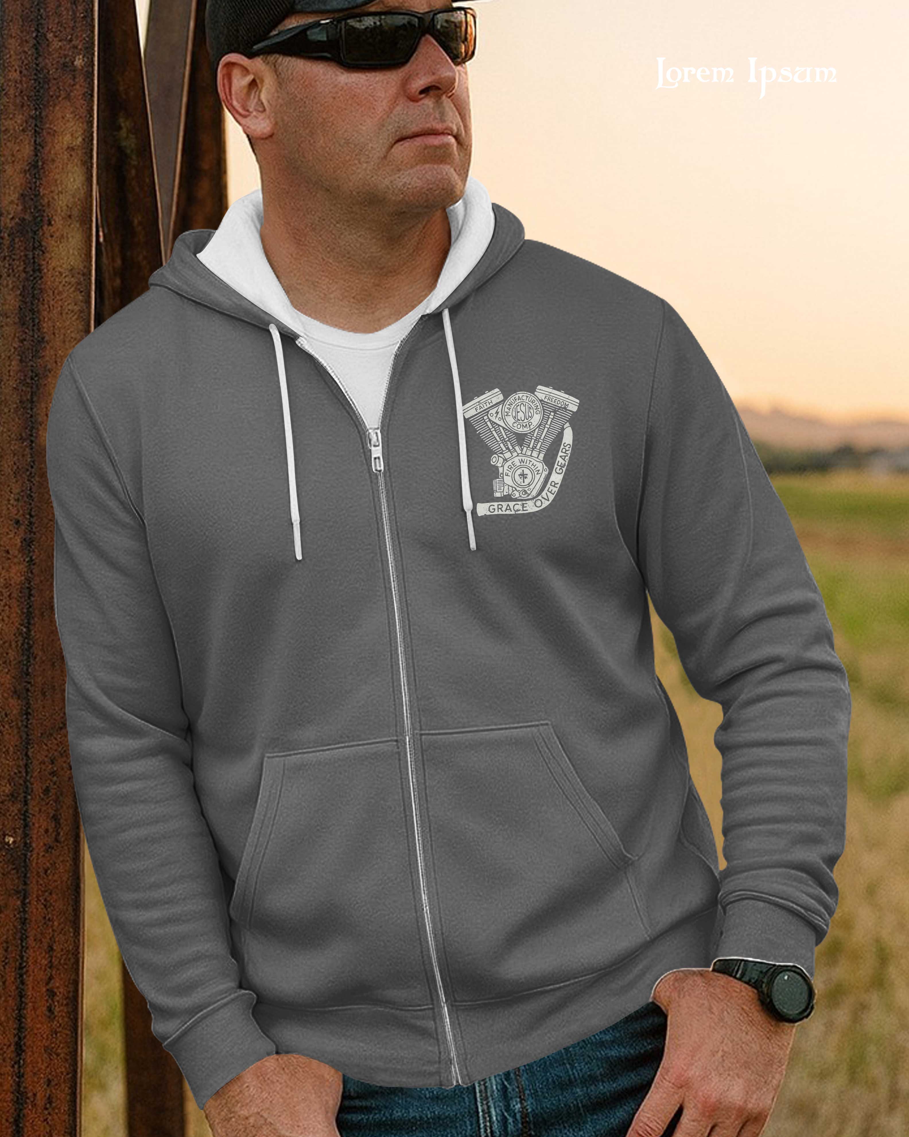Every Mile A Prayer Zip Hoodie
