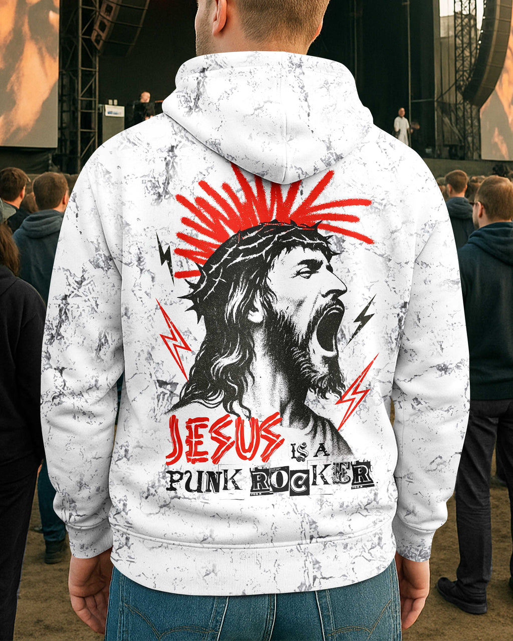 Jesus Is A Punk Rocker T-Shirt