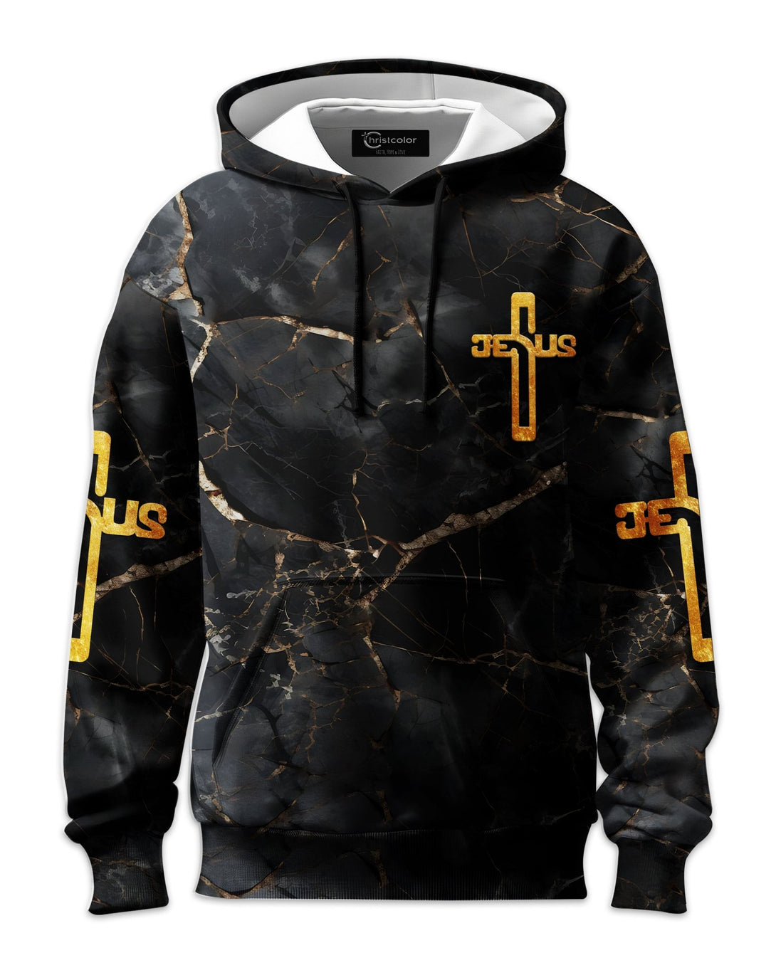 Death Could Not Hold Him All Over Print Hoodie - Christ Color