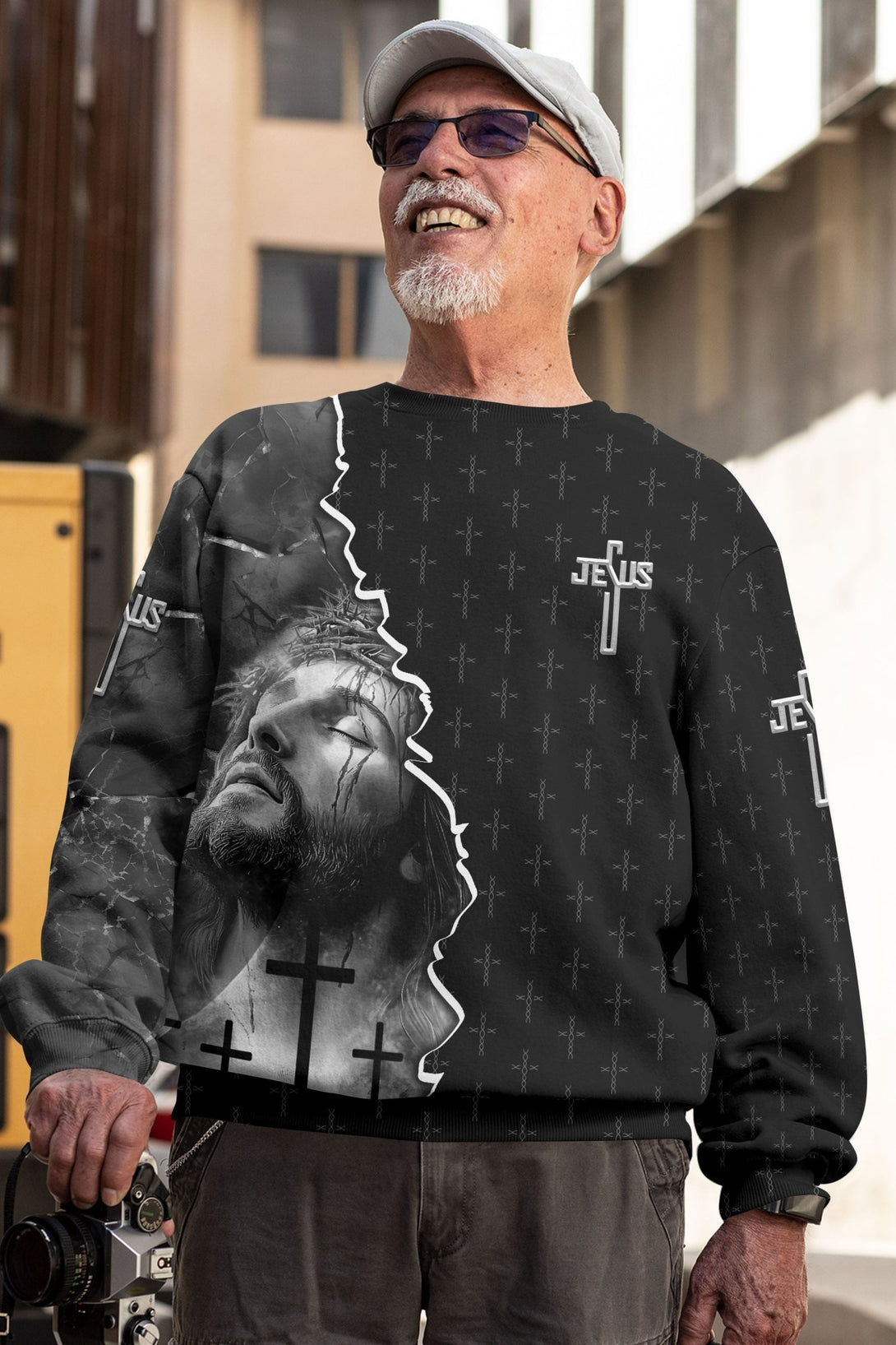Love Has Conquered The Grave All Over Print Sweater - Christ Color