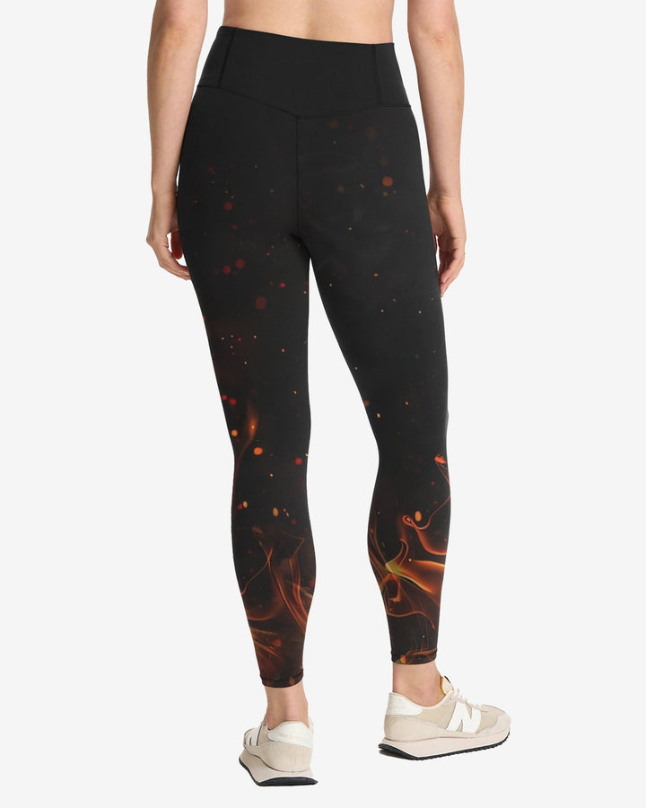 Baptized In Fire Matthew 3:11 All Over Print Leggings - Christ Color