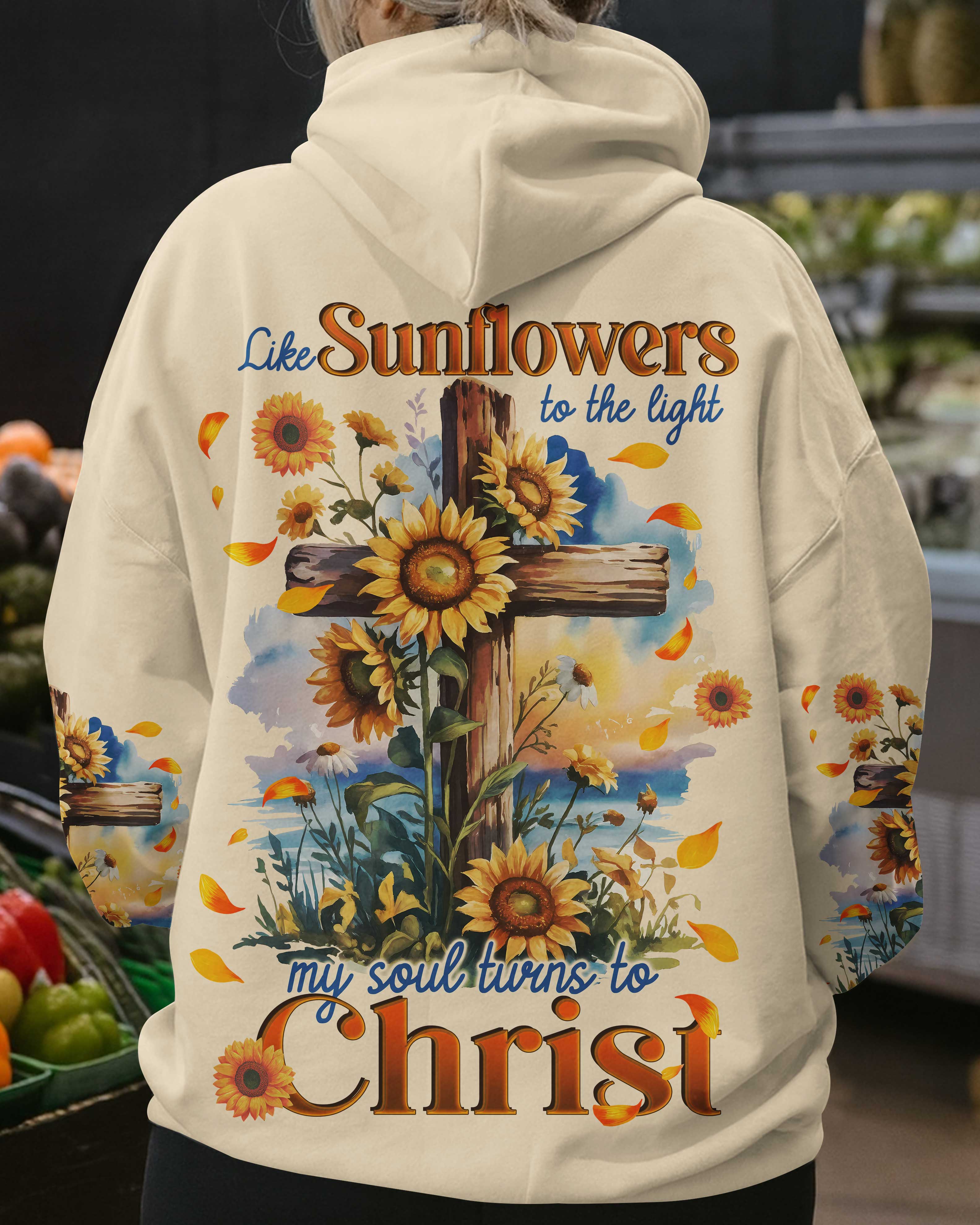 Like Sunflowers To The Light My Soul Turns To Christ T-Shirt