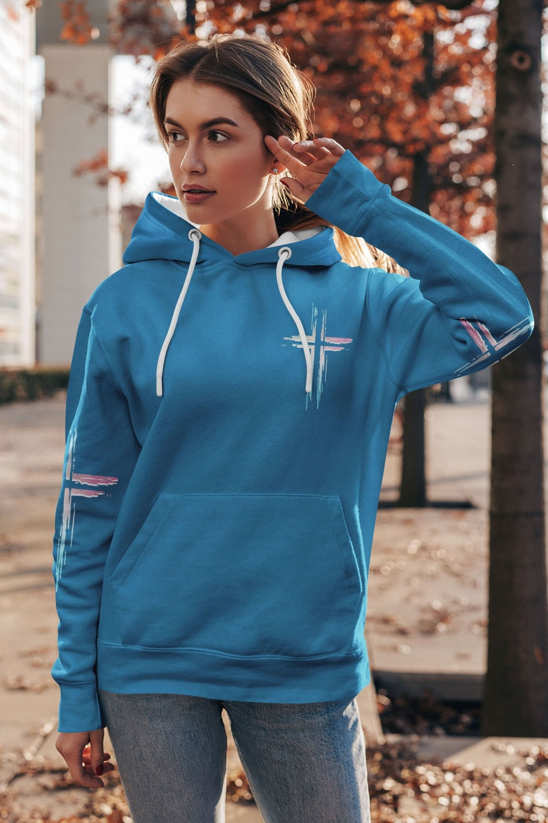 Unchanging In A Changing World All Over Print Hoodie - Christ Color