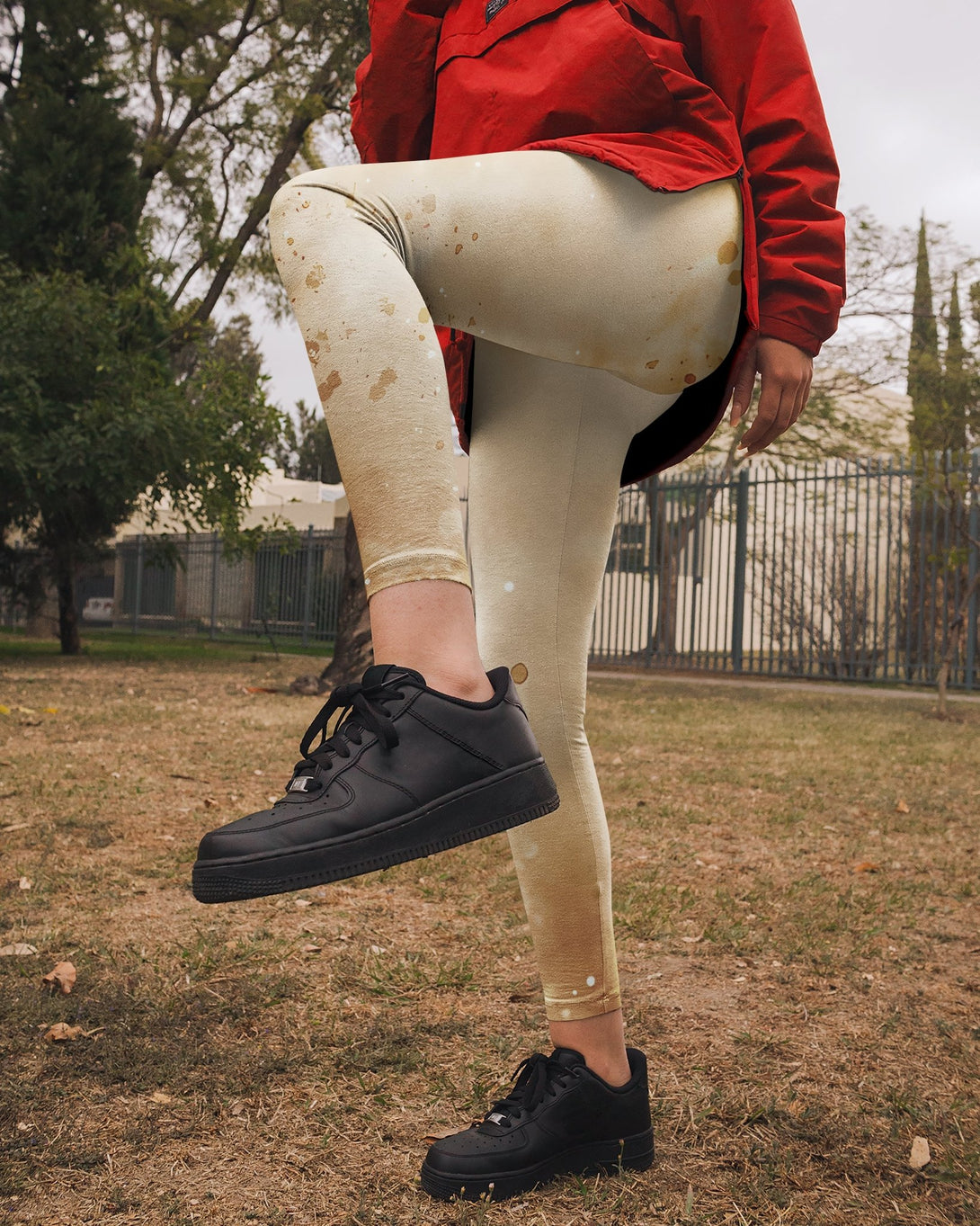 Behold The Lion Of The Tribe Of Judah Has Triumphed All Over Print Leggings - Christ Color