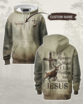 I Like Hunting And Believe In Jesus All Over Print Custom Name Hoodie