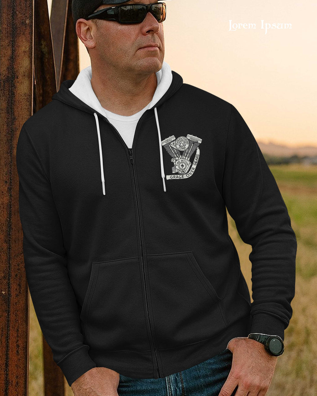 Every Mile A Prayer Zip Hoodie
