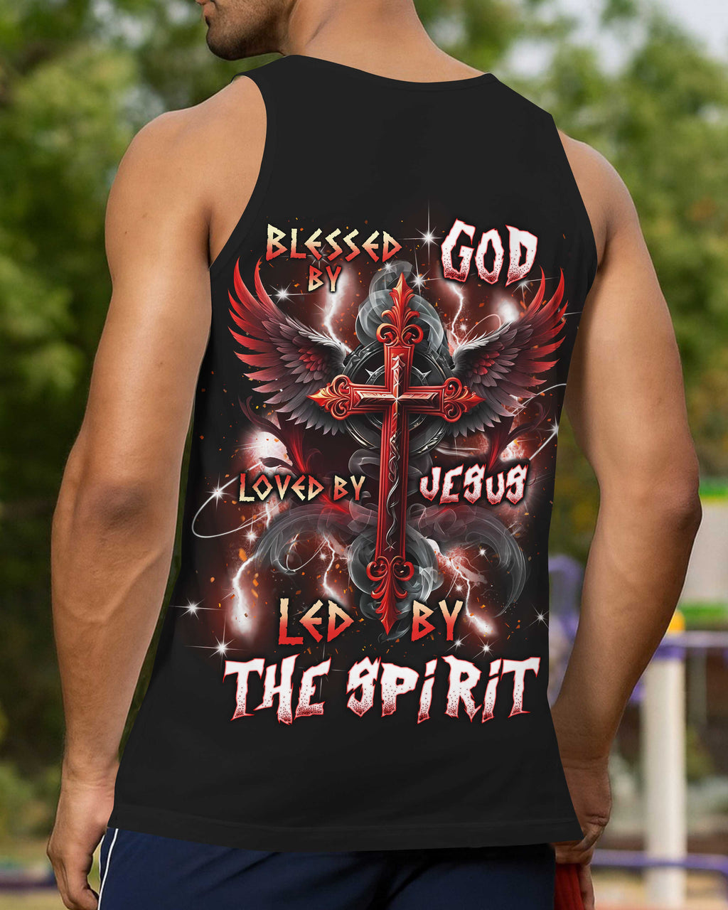 Blessed By God Loved By Jesus Led By The Spirit T-Shirt