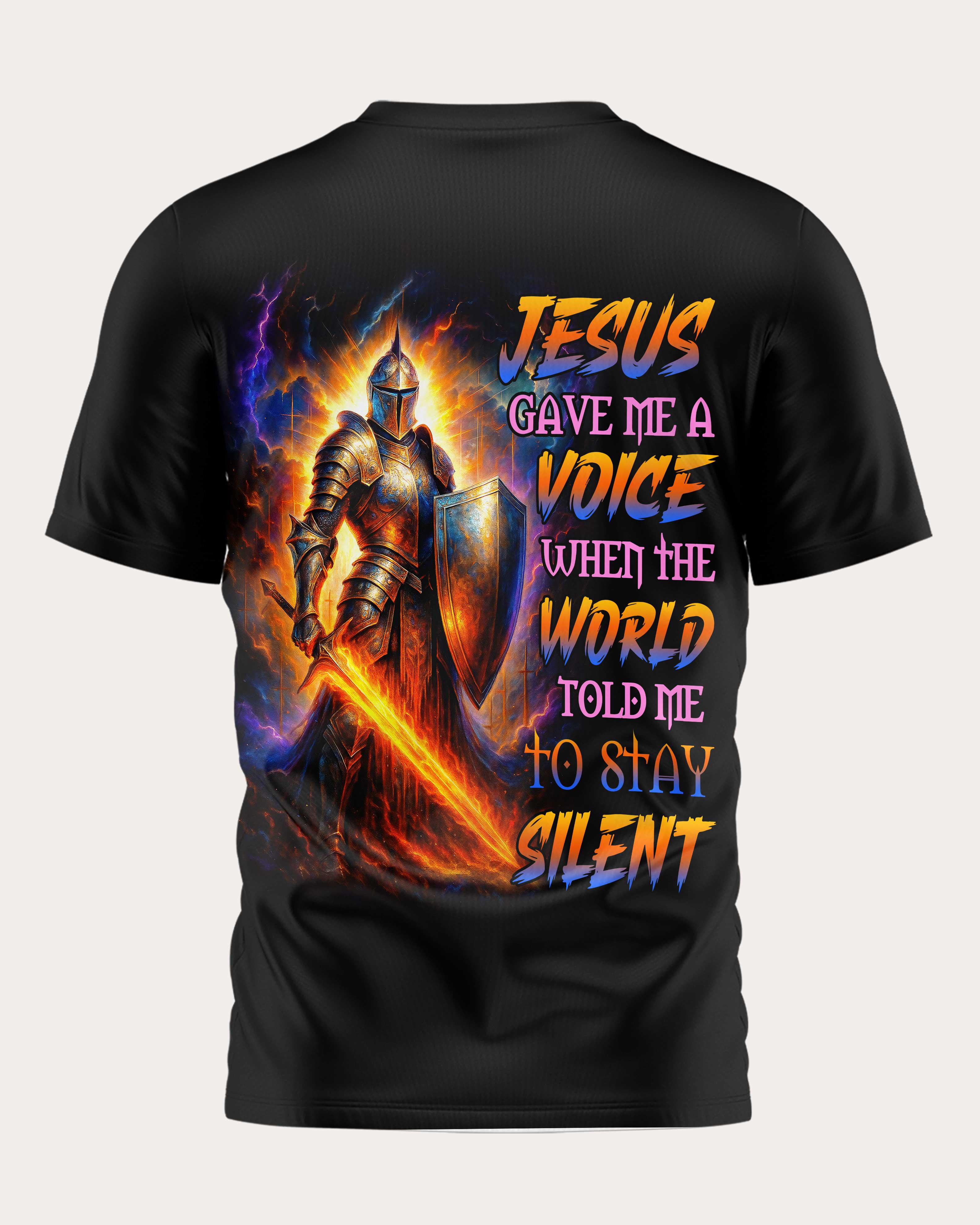 Jesus Gave Me A Voice When The World Told Me To Stay Silent All Over Print T-Shirt