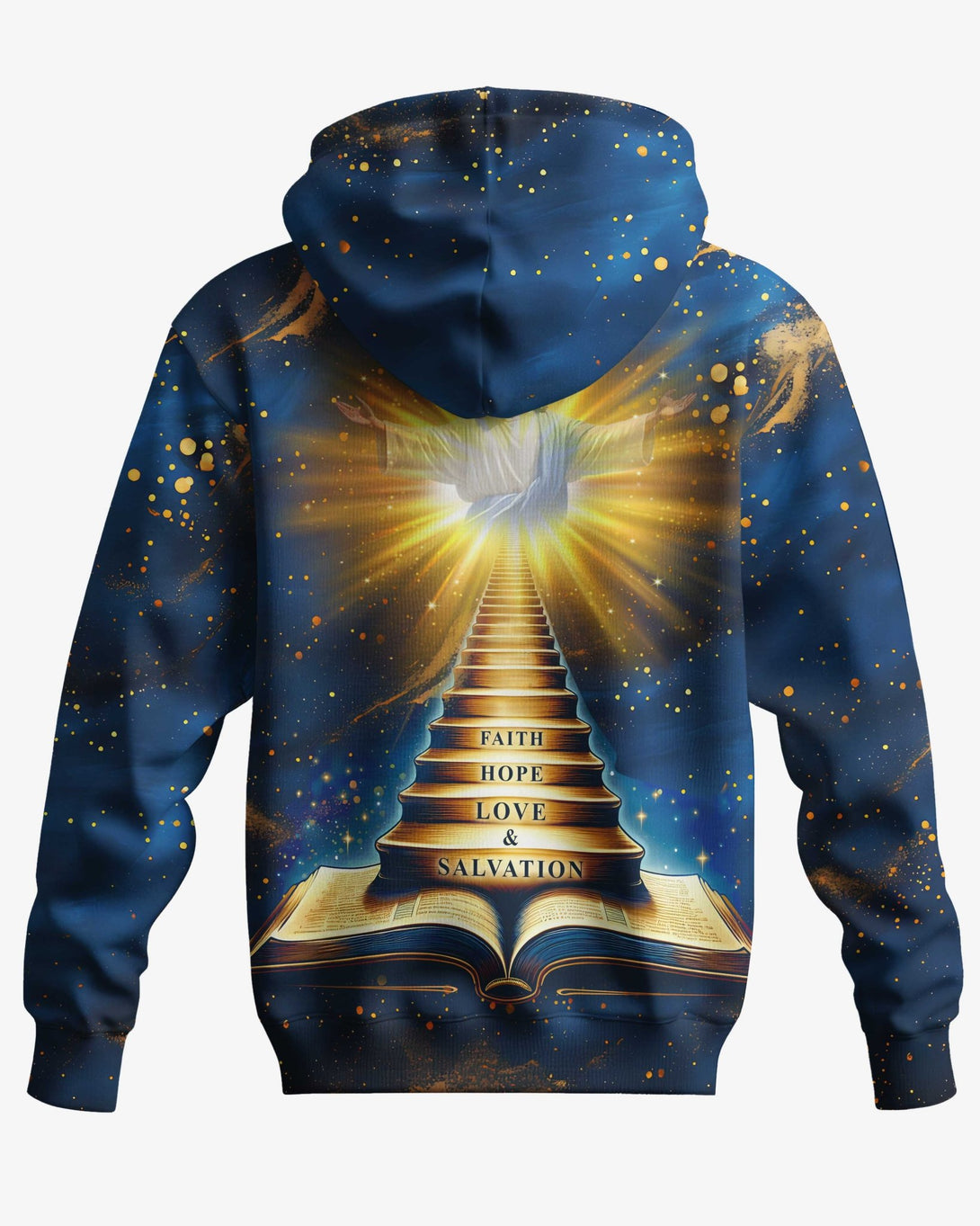 Faith Hope Love & Salvation All Over Print Zip Hoodie - Christ Color