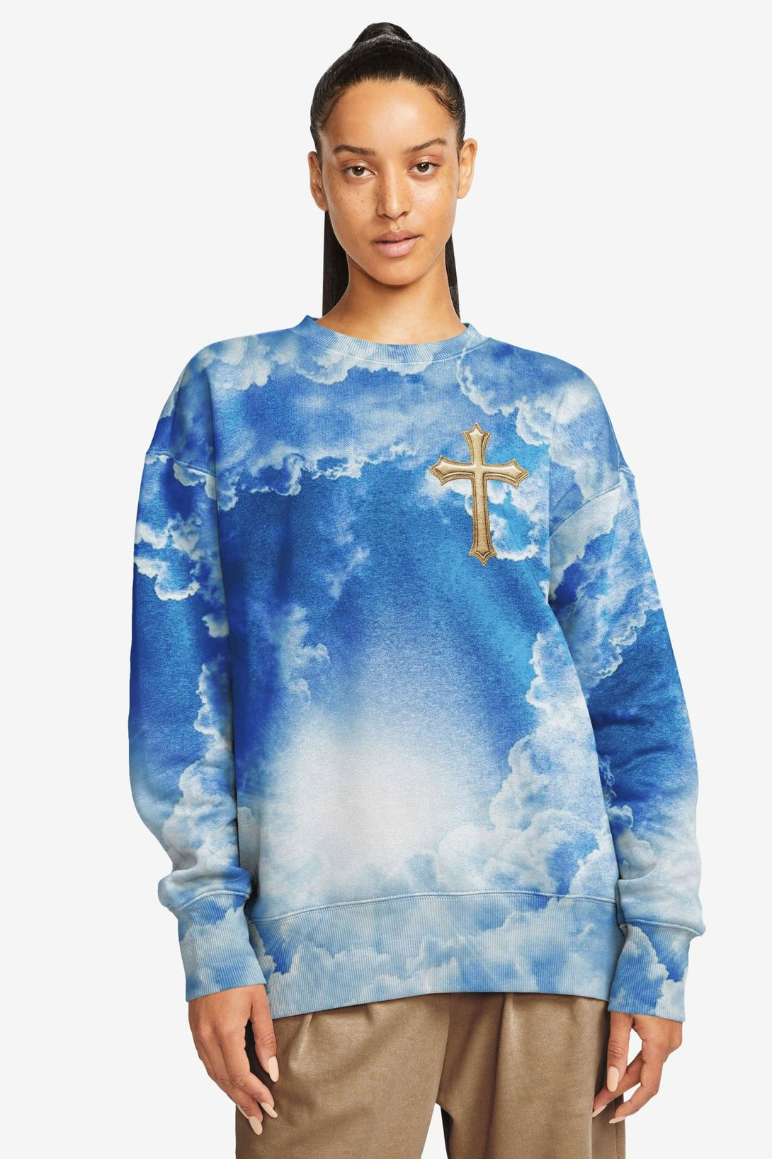I Am The Way The Truth The Life All Over Print Sweater - Christ Color