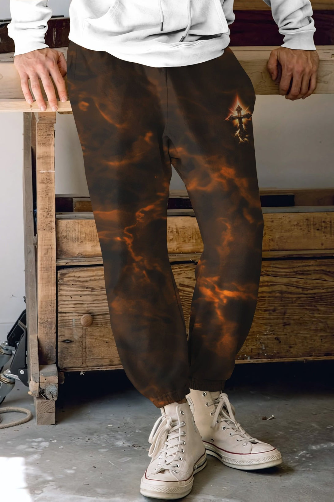 A Child Of God A Man Of Faith A Warrior Of Christ All Over Print Jogger Pants - Christ Color