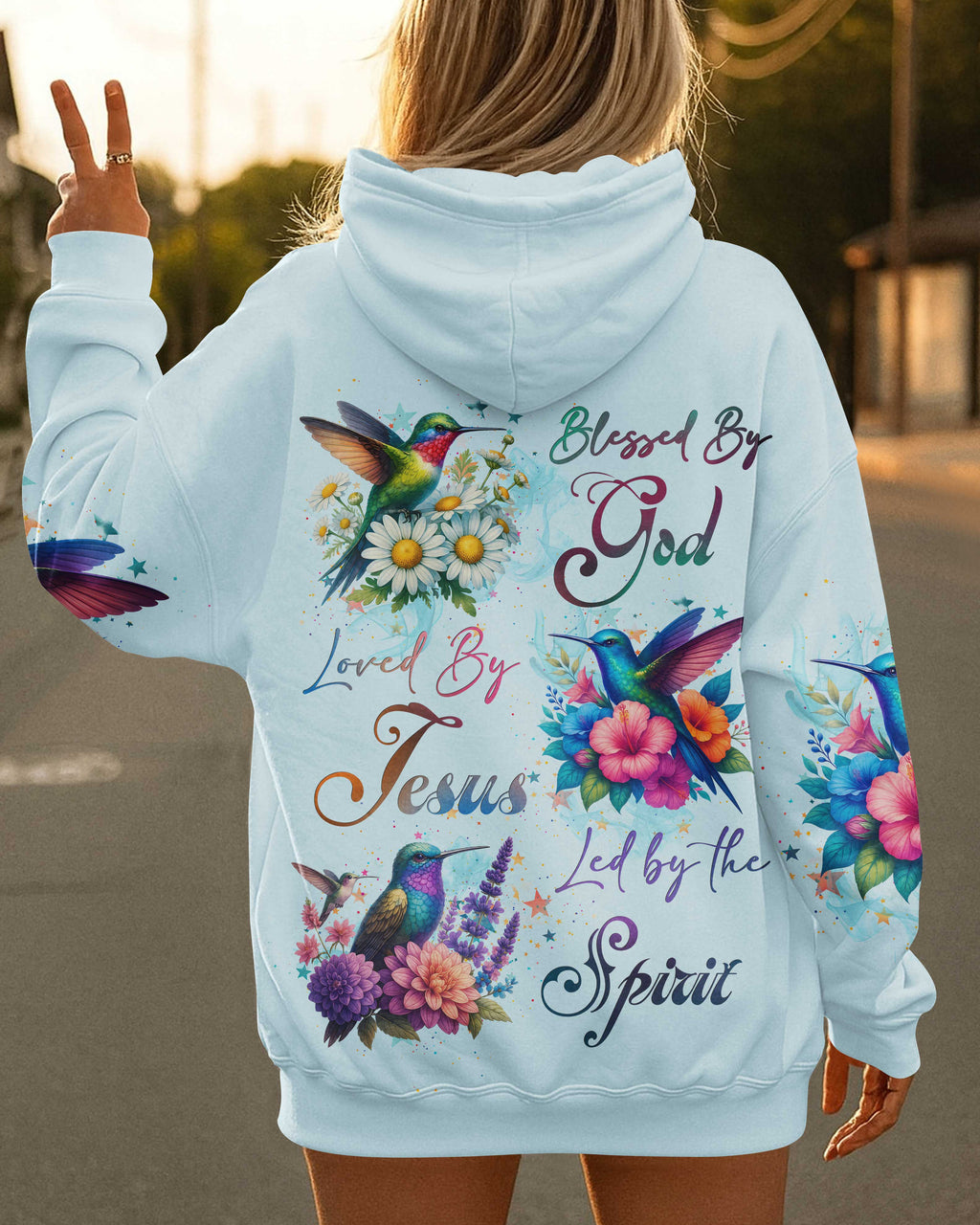Blessed By God Loved By Jesus Led By The Spirit T-Shirt