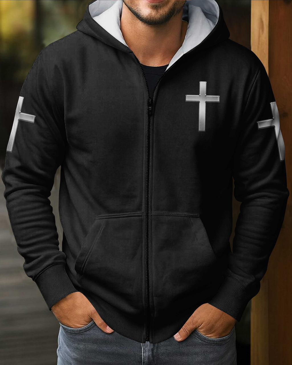 God Took The Strongest Marines And Made Them Warriors Of Christ Zip Hoodie
