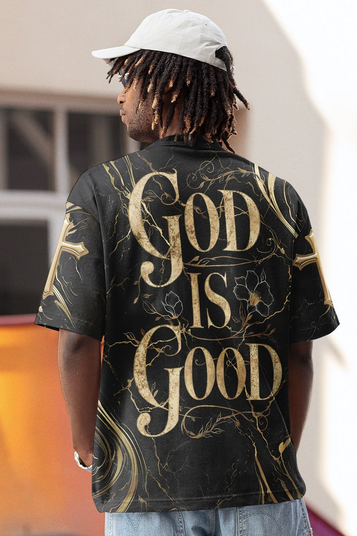 God Is Good All Over Print T-shirt - Christ Color