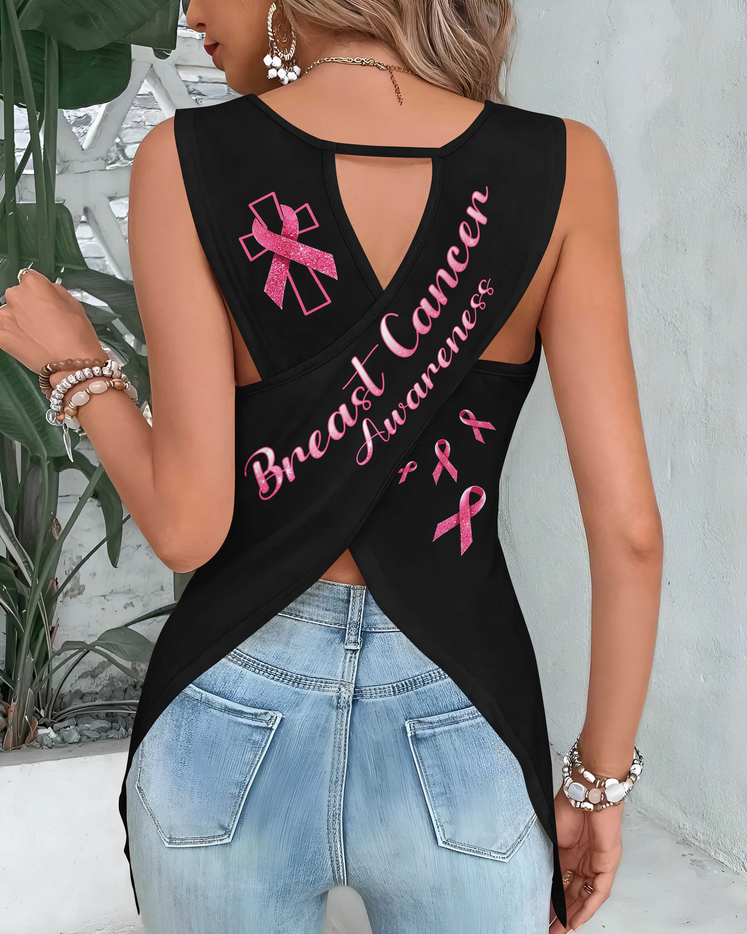 I Can Do All Things Through Christ Crop Out Wrap Back Tank Top