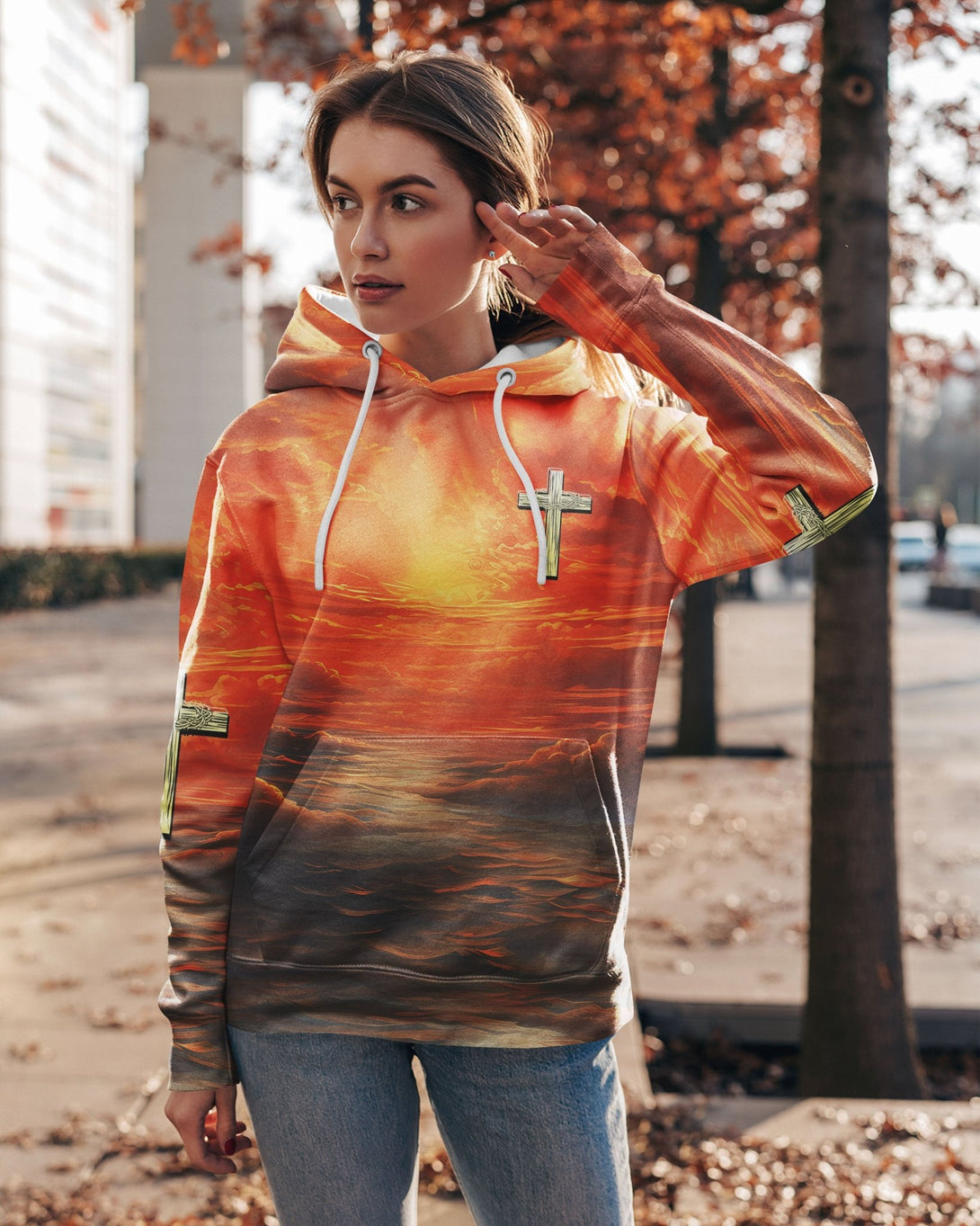 Trust In The Lord All Over Print Hoodie - Christ Color