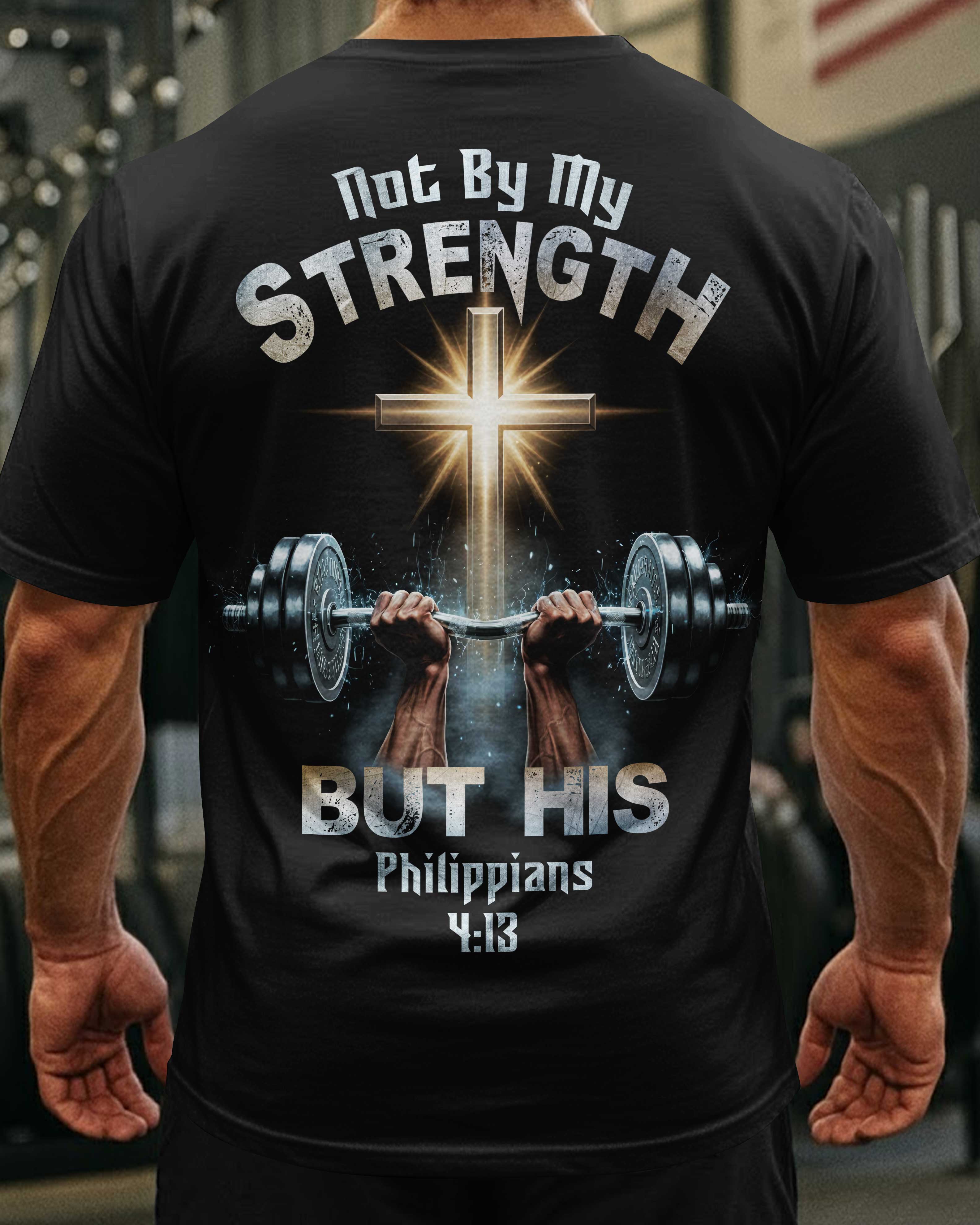 Not By My Strength But His All Over Print T-Shirt