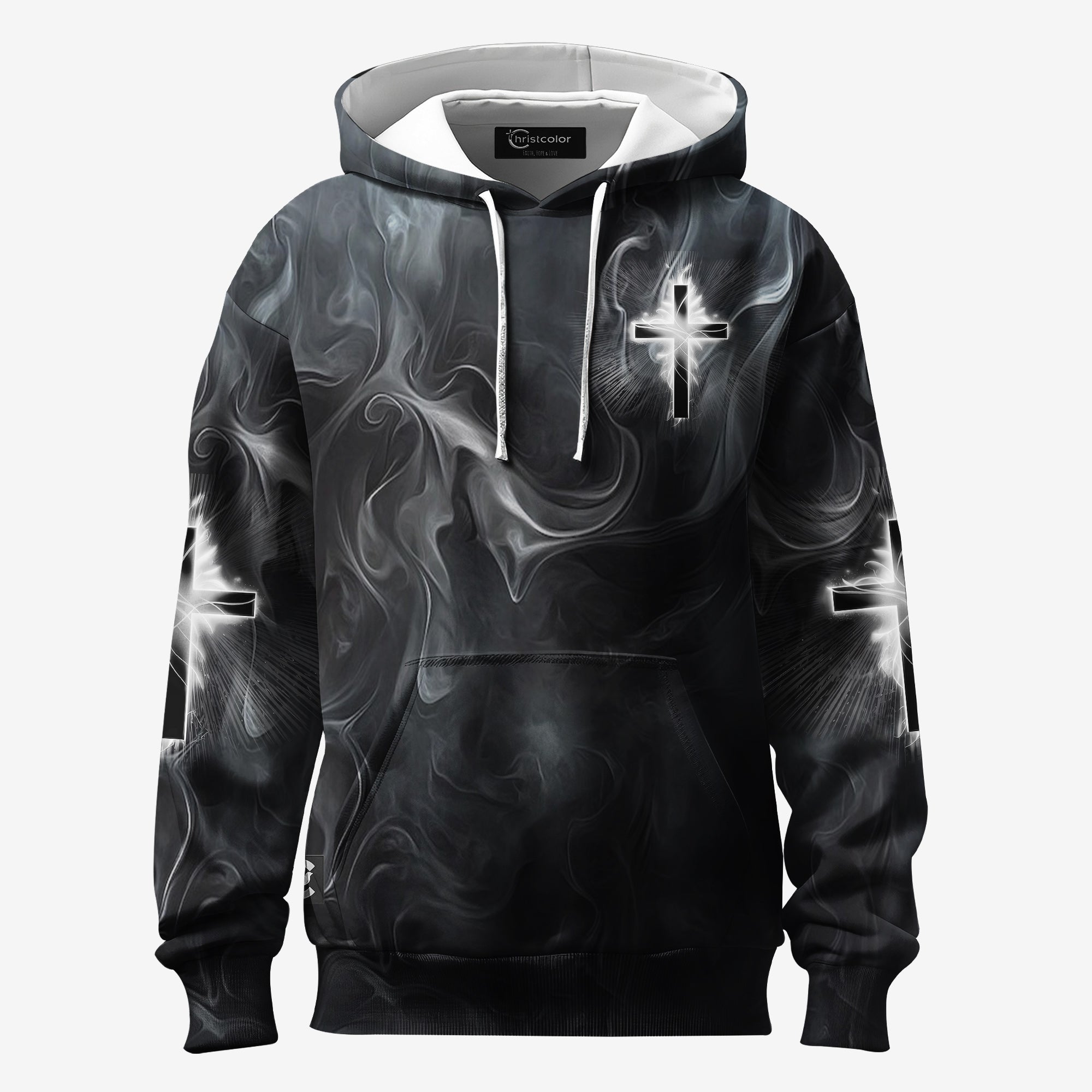 A Child Of God A Man Of Faith All Over Print Hoodie - Christ Color