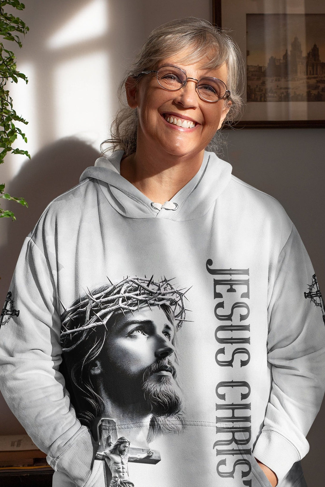 Yet He Chose Me All Over Print Hoodie - Christ Color