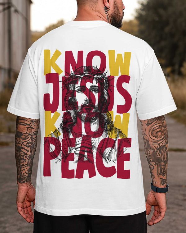 Know Jesus Know Peace All Over Print T-Shirt