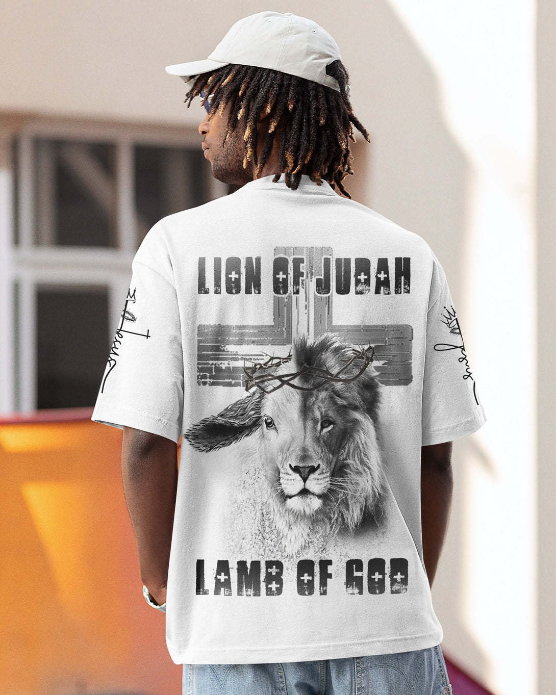 Lion Of Judah Lamb Of God All Over Print T-shirt - Christ Color