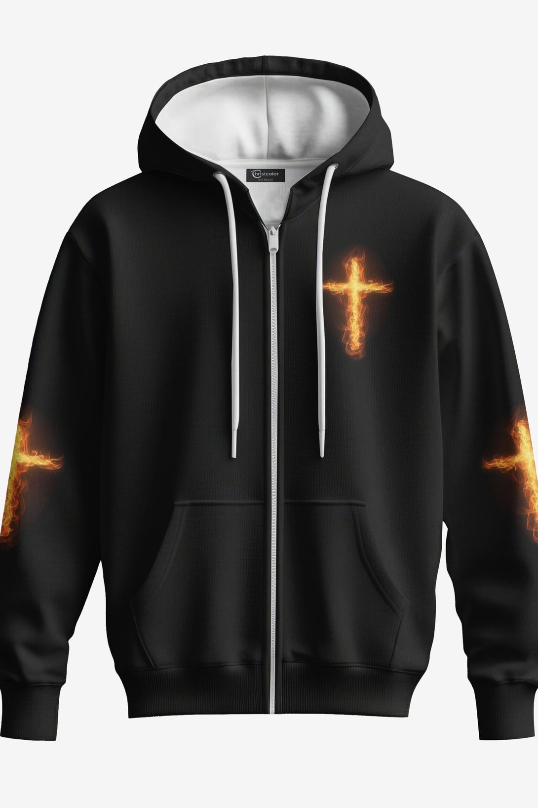 There's No Greater Love Than This All Over Print Zip Hoodie - Christ Color