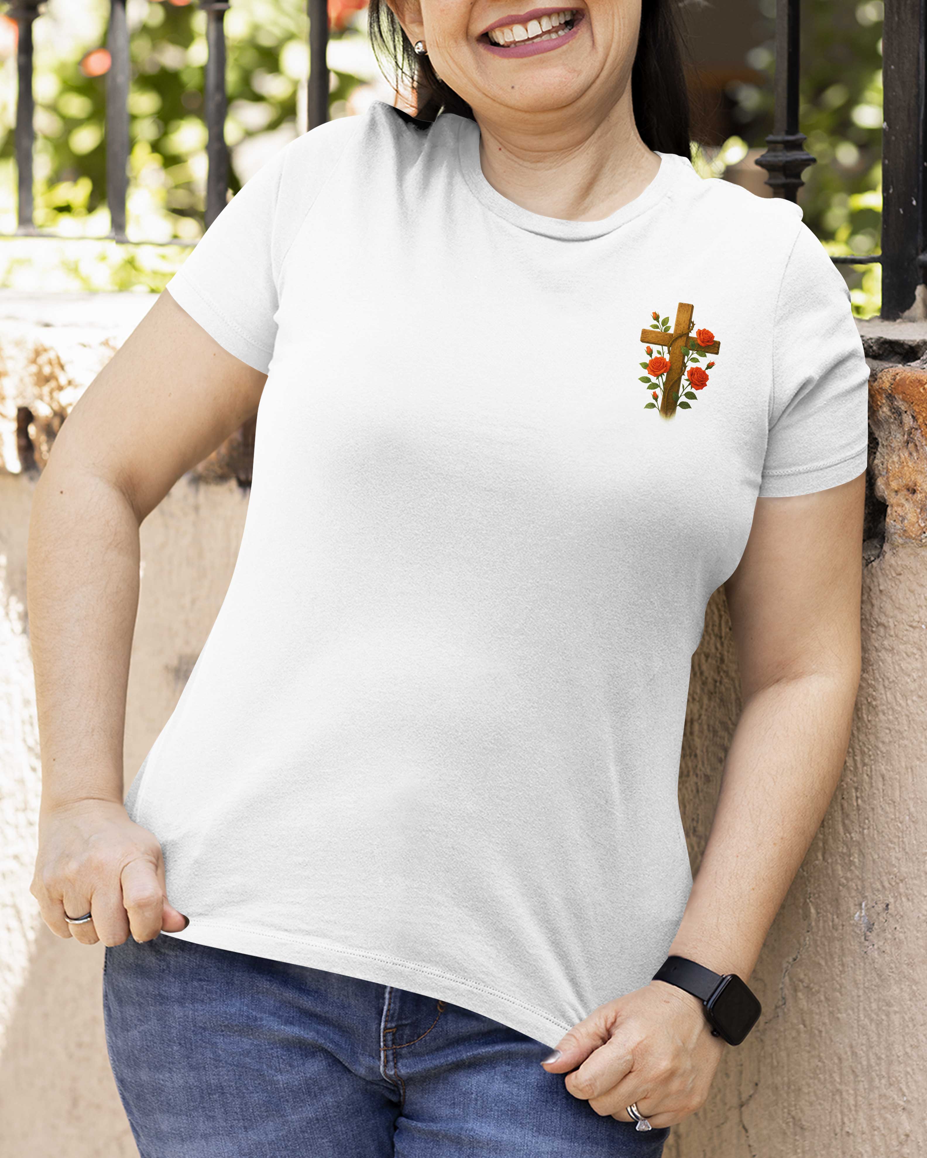 Worry Ends When Faith Begins All Over Print T-Shirt
