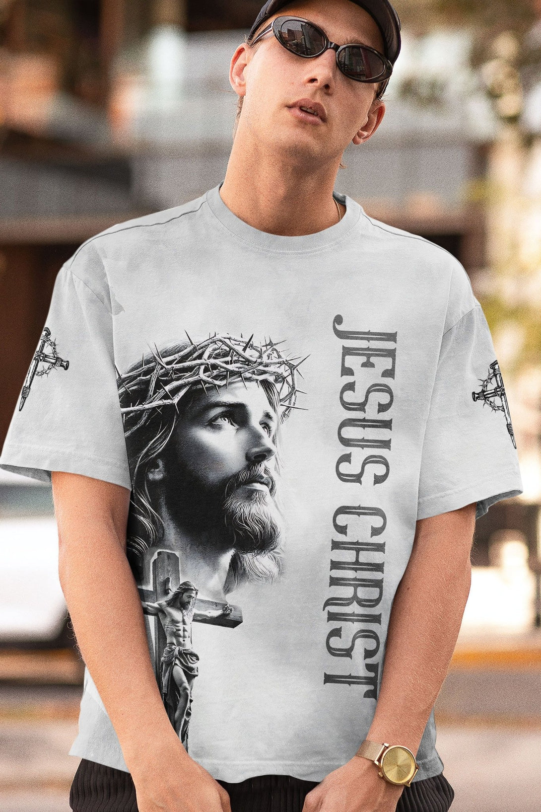 Yet He Chose Me All Over Print T-shirt - Christ Color