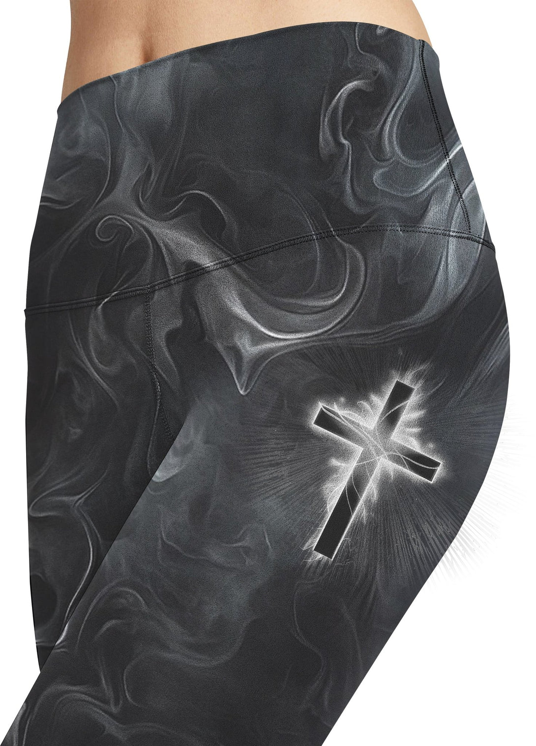 A Child Of God A Man Of Faith All Over Print Leggings - Christ Color