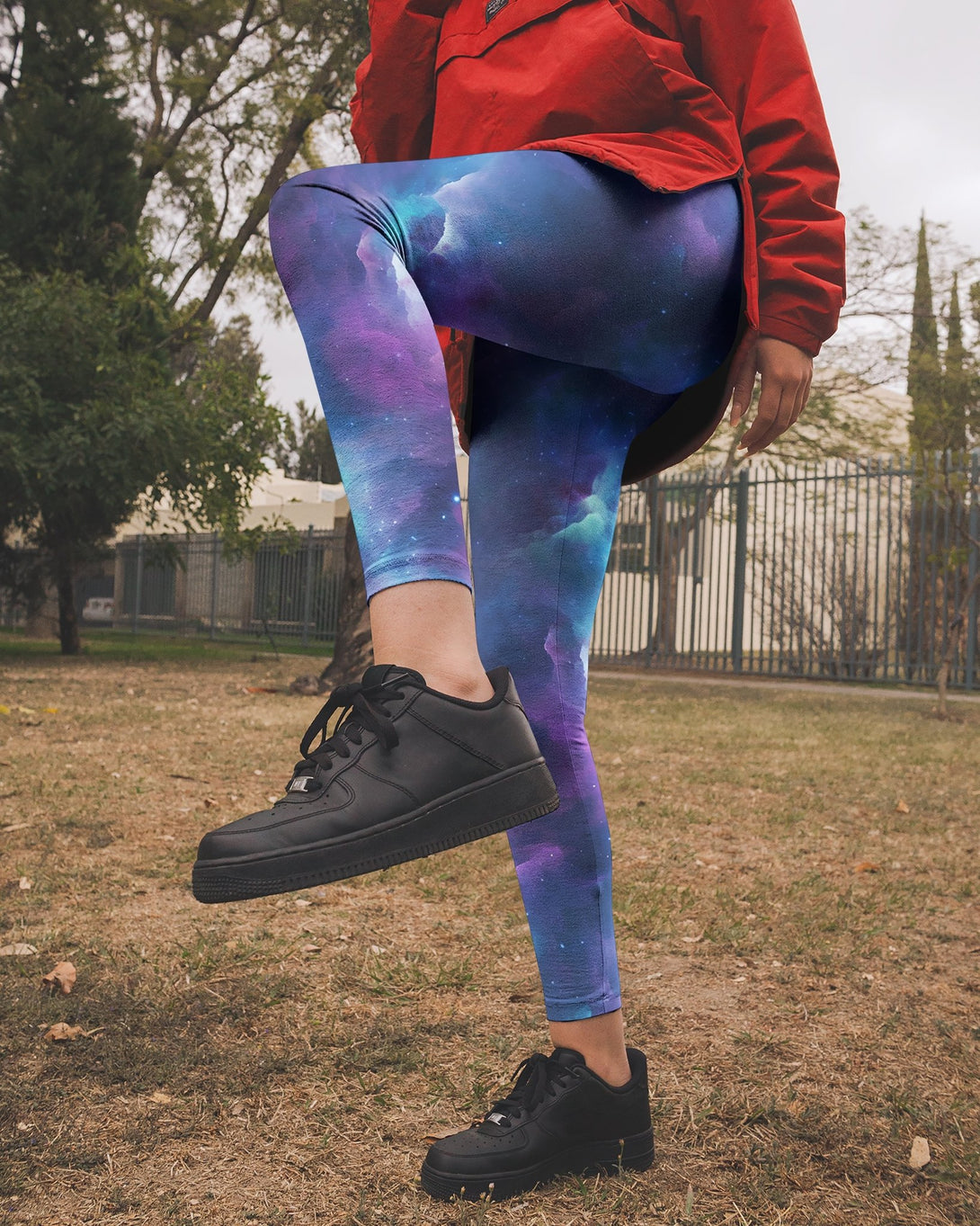 For We Walk By Faith Not By Sight All Over Print Leggings - Christ Color