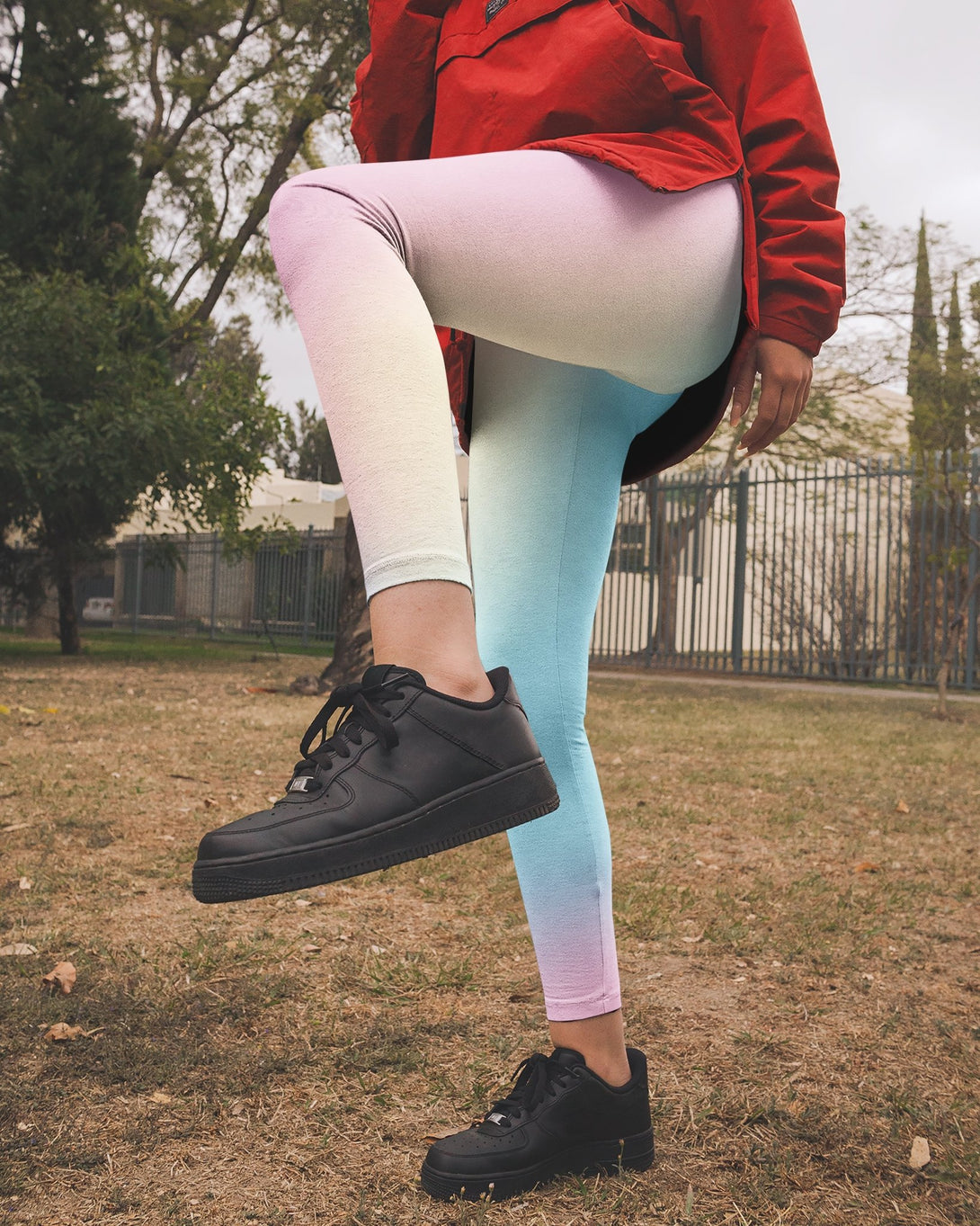 Butterfly Faith Hope Love All Over Print Leggings - Christ Color