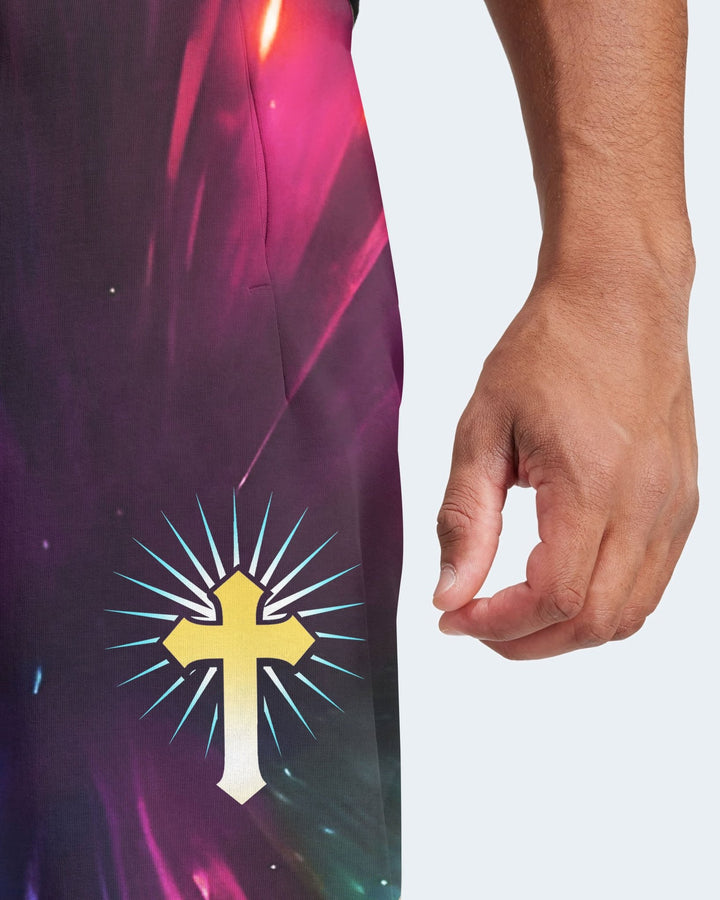 For God So Loved The World All Over Print Jogger Pants - Christ Color