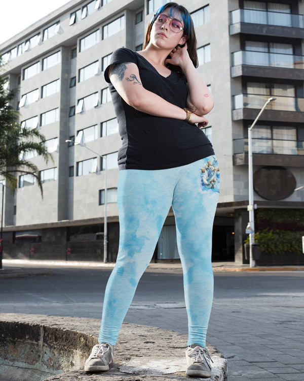 Lord Stood With Me And Gave Me Strength All Over Print Leggings - Christ Color