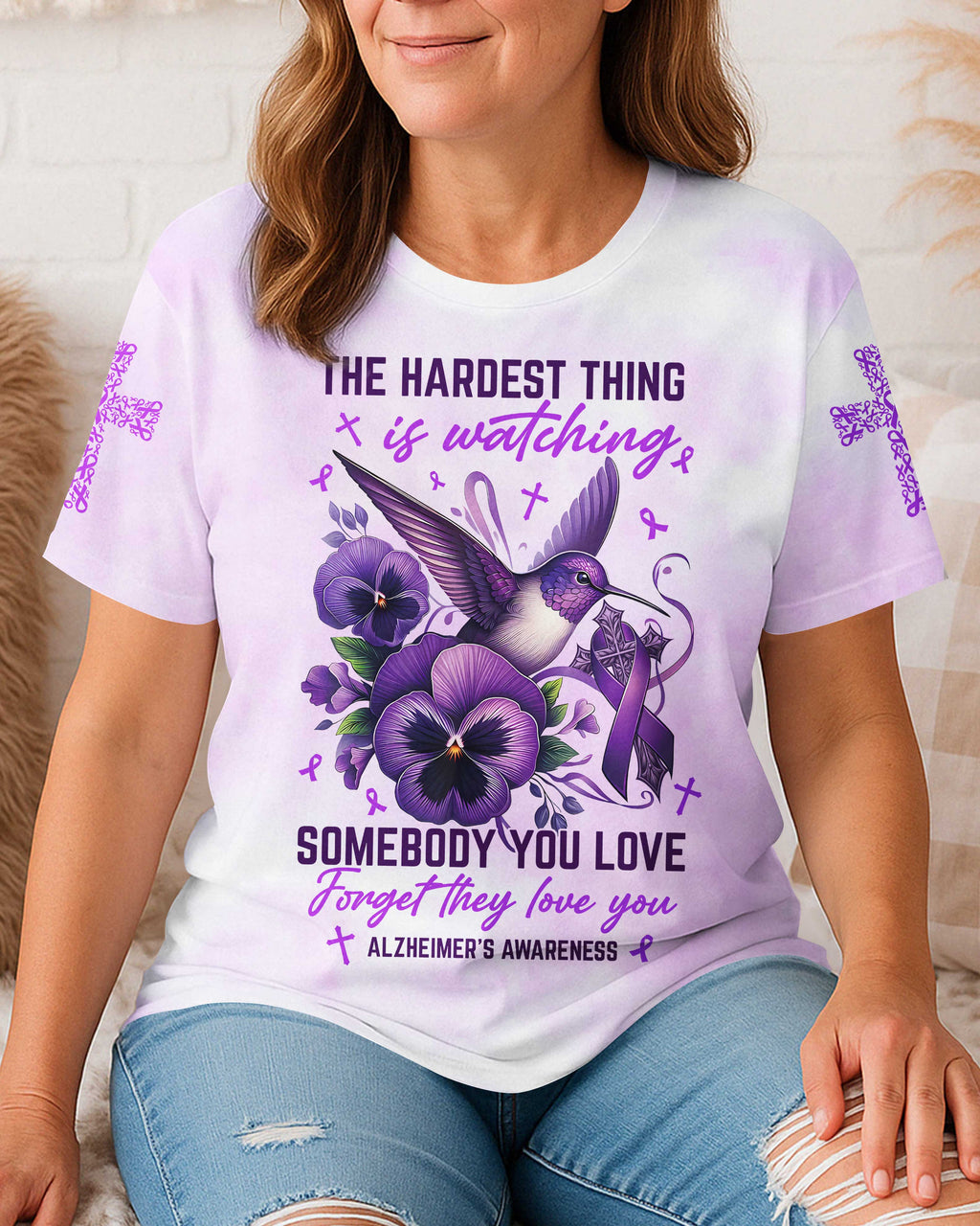The Hardest Thing Is Watching Somebody You Love T-Shirt