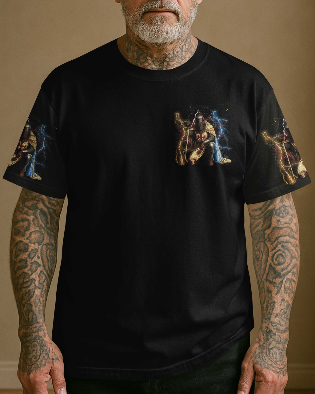 He Who Kneels Before God Can Stand Before Anyone All Over Print T-Shirt