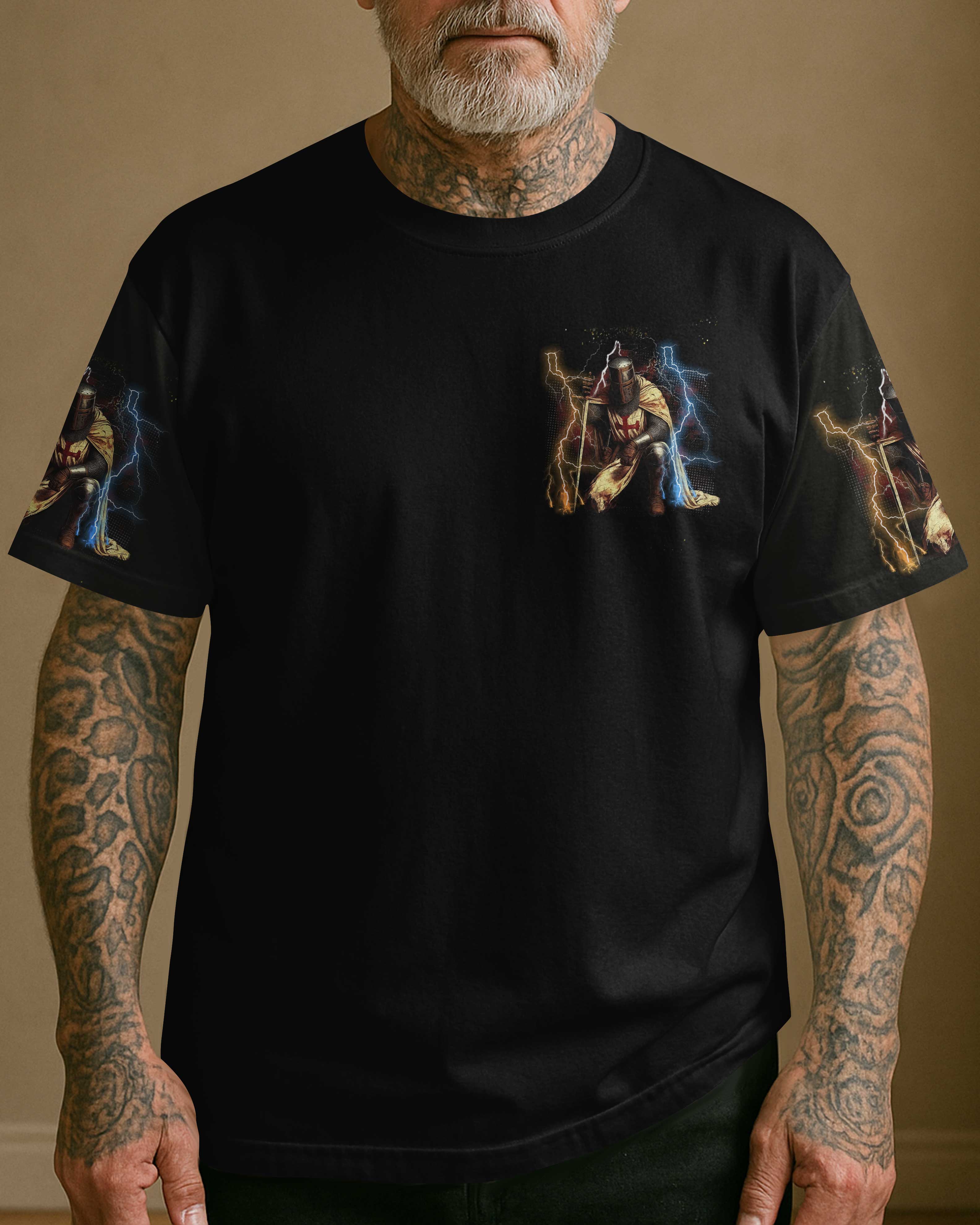 He Who Kneels Before God Can Stand Before Anyone All Over Print T-Shirt
