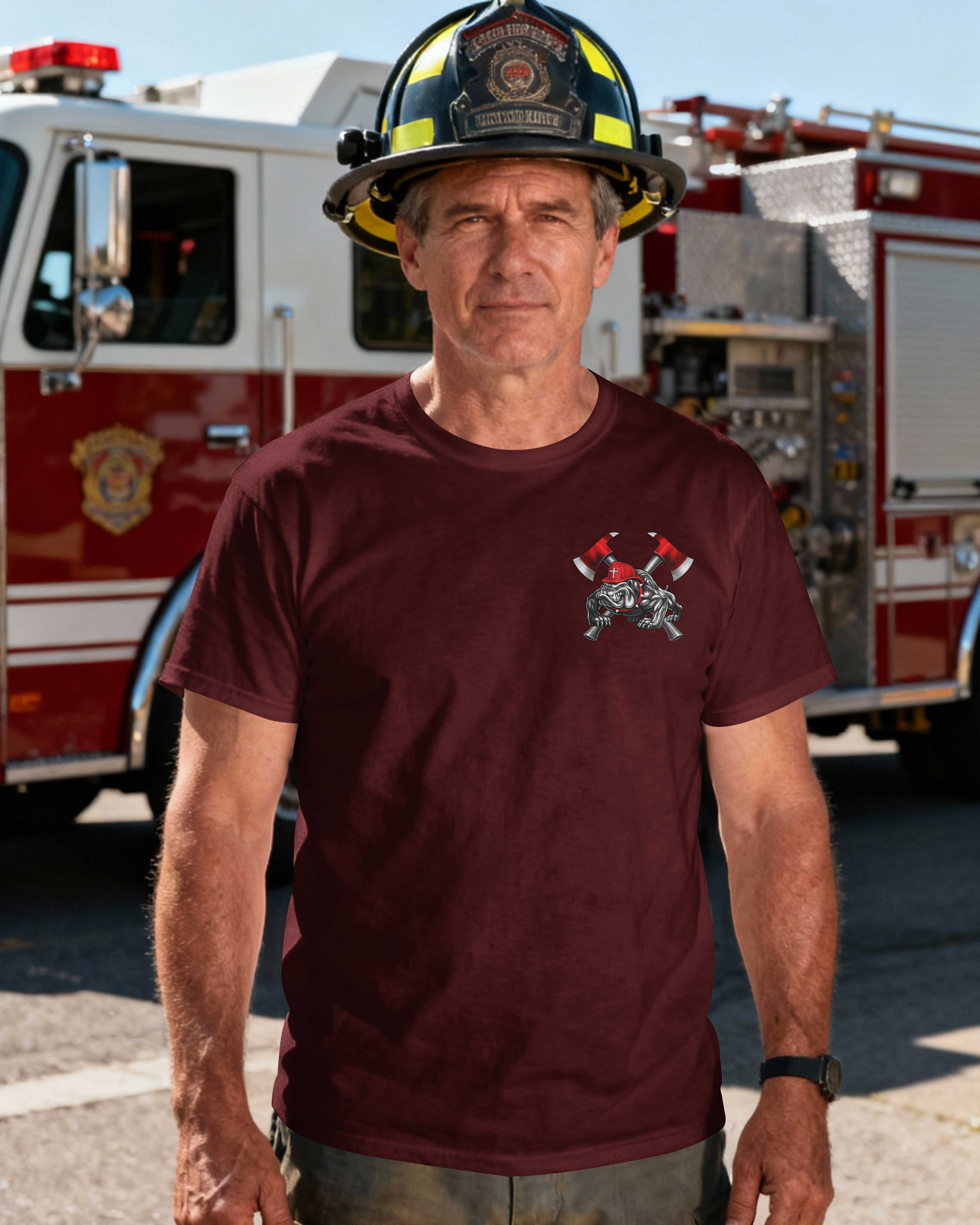 First In Last Out By Duty Redeemed By Faith T-Shirt